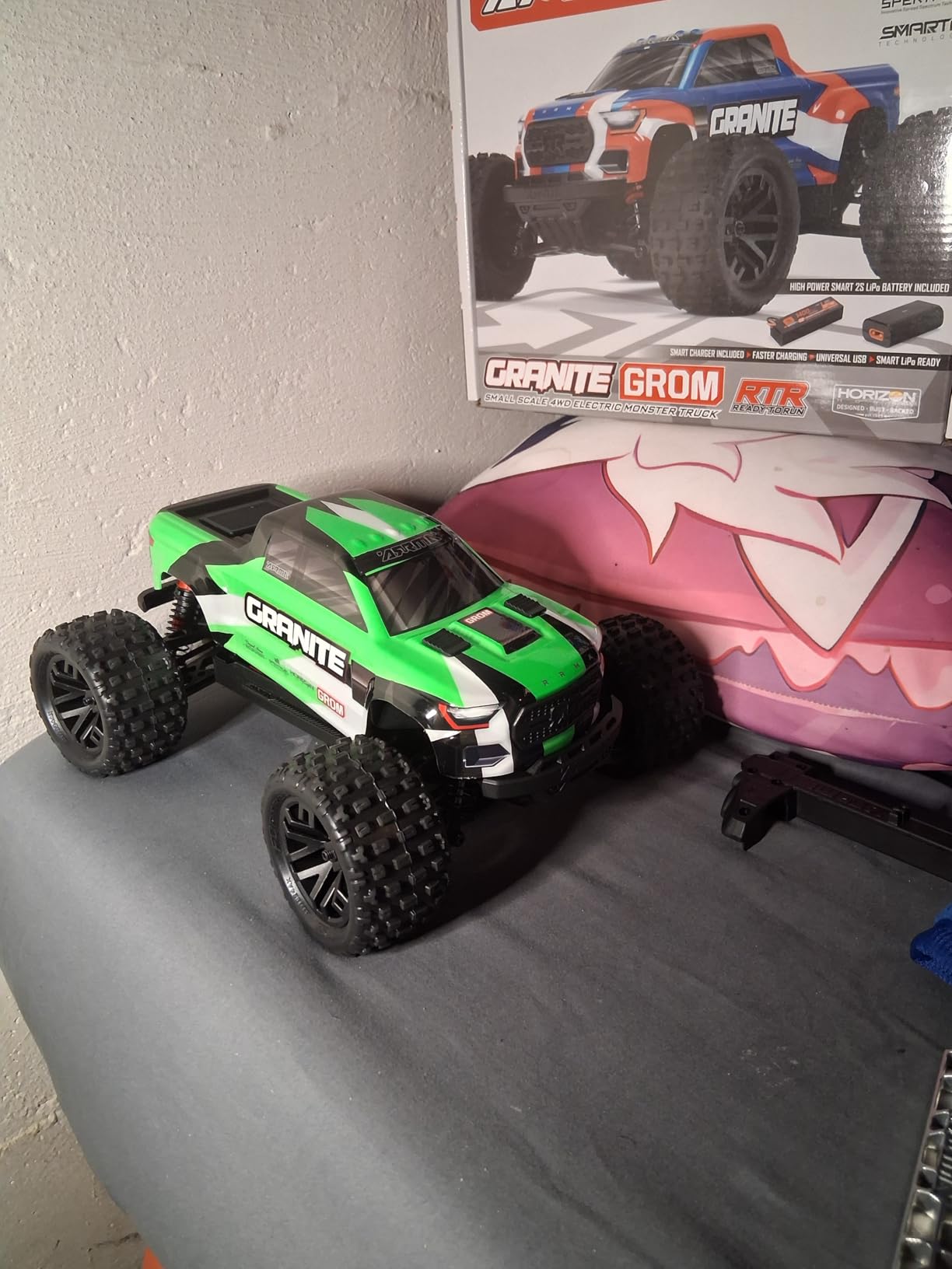 ARRMA 1/18 Granite GROM MEGA 380 Brushed 4X4 Monster Truck RTR, Green | RC Truck, Includes Battery & Charger, ARA2102T3 customer photo 1