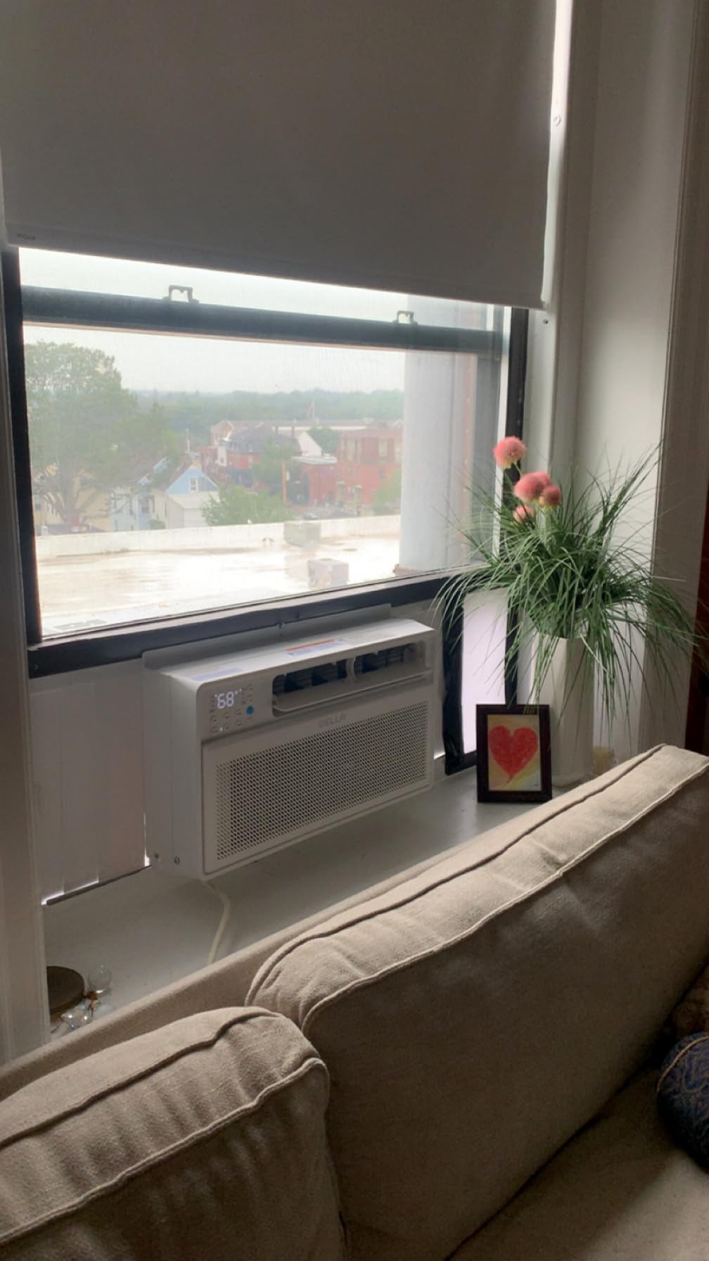 DELLA 10000 BTU Smart Inverter Window Air Conditioner Ultra Quiet AC Unit Cools up to 440 Sq.Ft, Works with Alexa, GEO Location, Energy Star Certified, Remote/Wi-Fi Enabled Control, Easy Install Kit customer photo 1