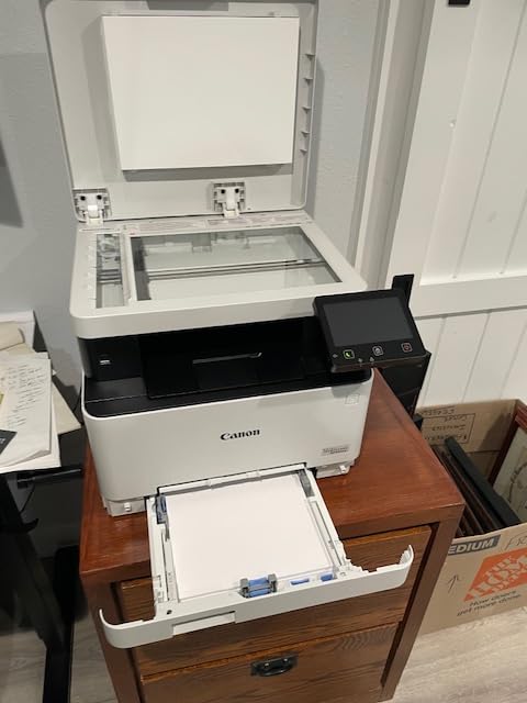 Canon Color imageCLASS MF652Cw - Wireless Laser Printer, Multifunction with Scanner, Copier, Mobile Ready, 3 Year Limited Warranty, 22 PPM Color, White customer photo 1