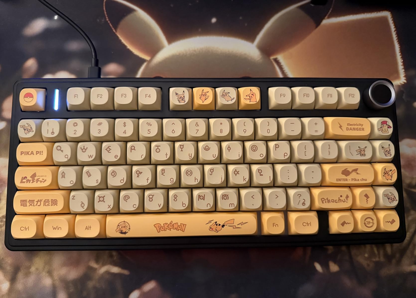 EPOMAKER x Aula F75 Gasket Mechanical Keyboard, 75% Wireless Hot Swappable Gaming Keyboard with Five-Layer Padding & Knob, BT/2.4GHz/USB-C, RGB (Black, LEOBOG Reaper Switch) customer photo 1