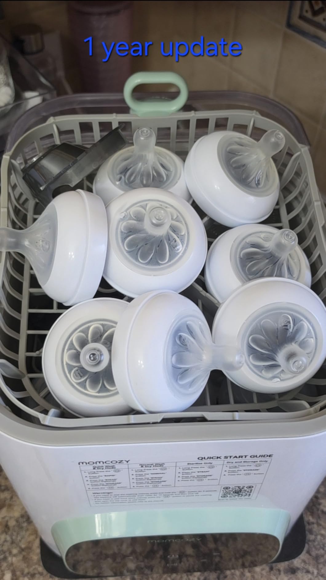Momcozy KleanPal Pro All-in-One Bottle Washer, Sterilizer & Dryer - White | 9 Cleaning Modes Baby Bottle Washer for Bottles, Pump Parts & Baby Essentials, Time-Saving & Hands-Free, 26 Spray Jets customer photo 2