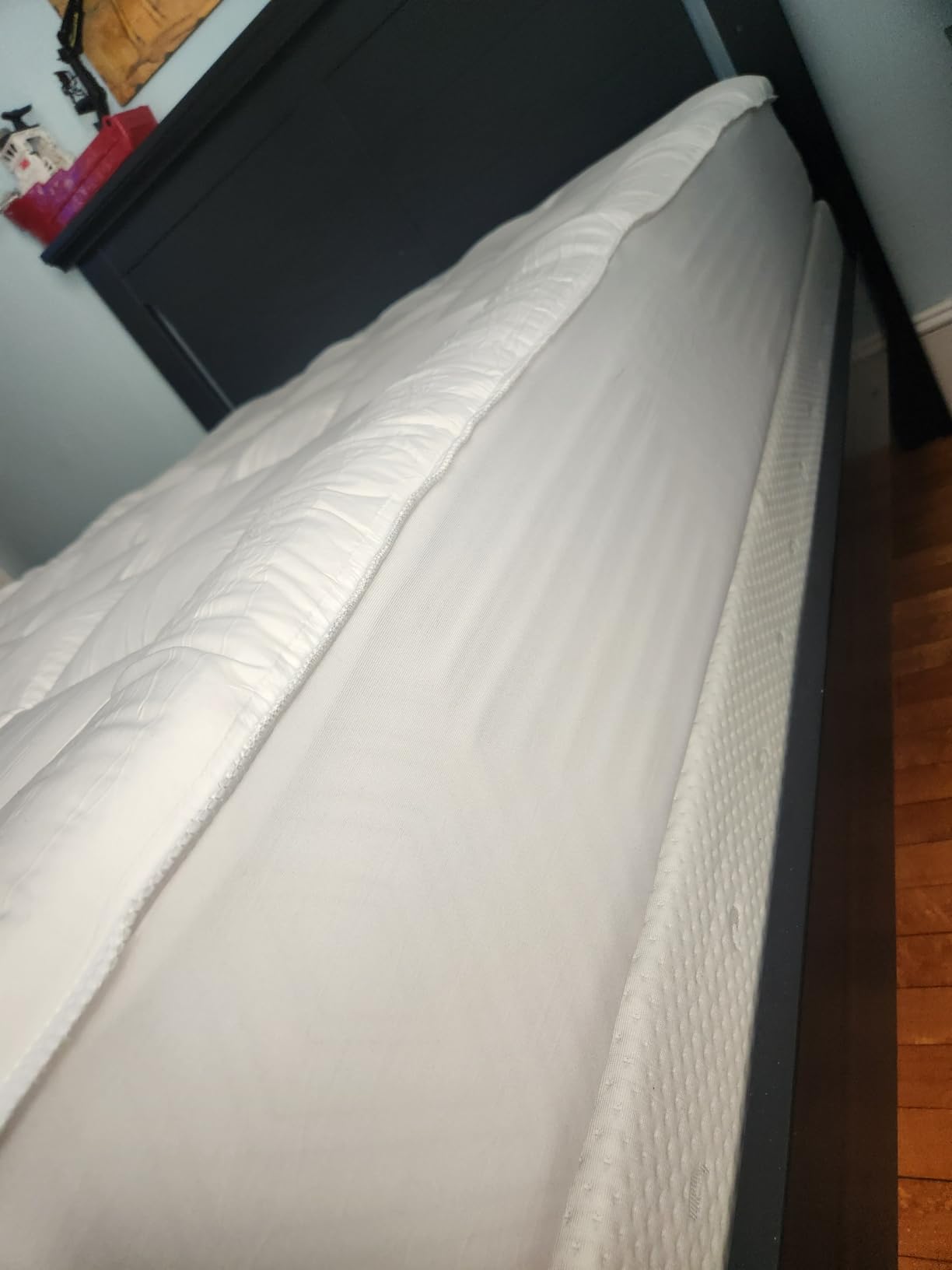 Niagara Sleep Solution 100% Cotton Top Queen Mattress Topper, Pillow Top, Cloud-Like Mattress Pad, Cooling, Breathable, 20