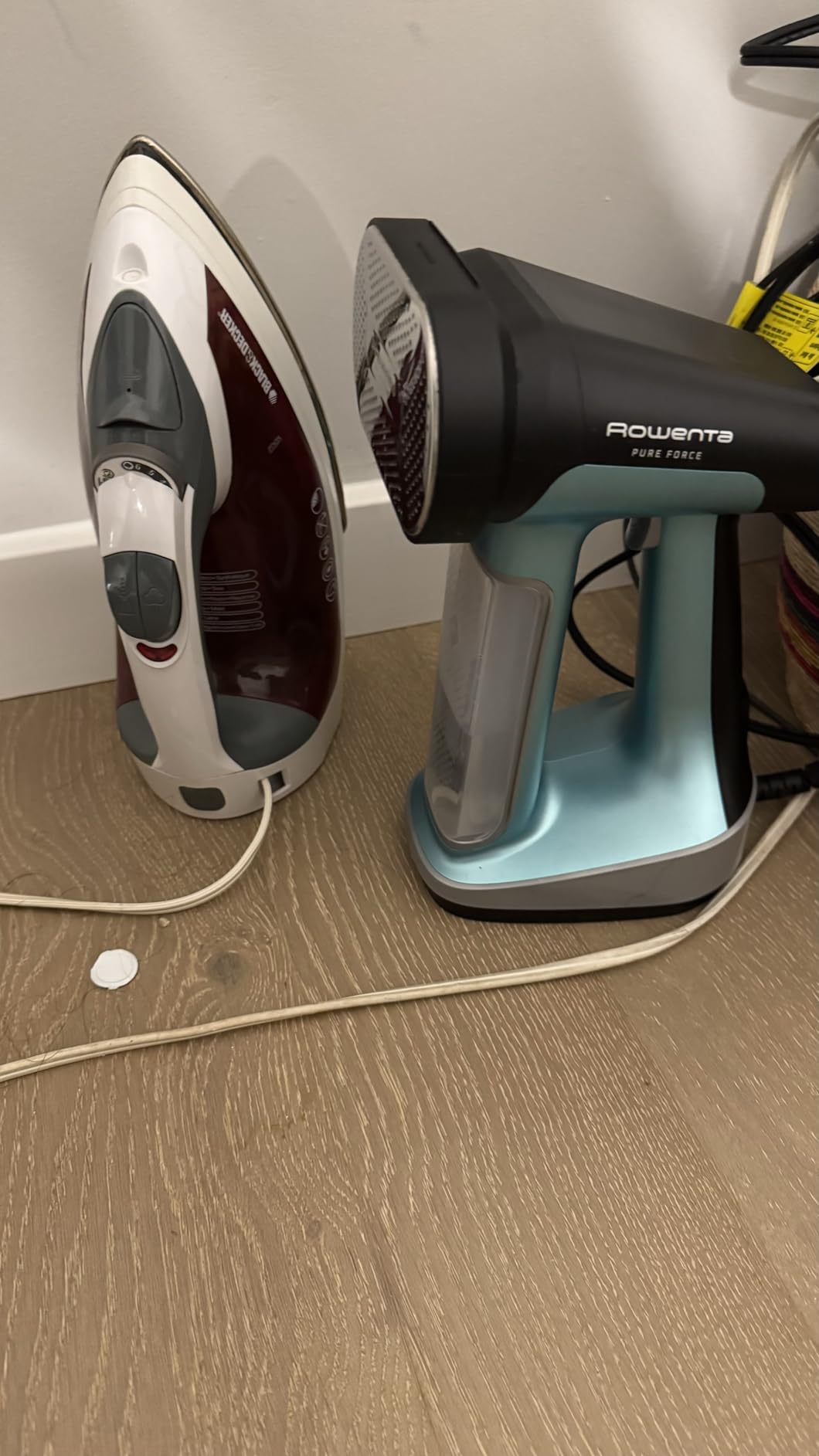 Rowenta Pure Force 2in1 Steamer & Iron: Powerful 1875 Watts, Vertical Steaming & Horizontal Ironing, Auto-off, XL Tank Capacity (7.1 Oz), Green Clothes Steamer DR8822 customer photo 2