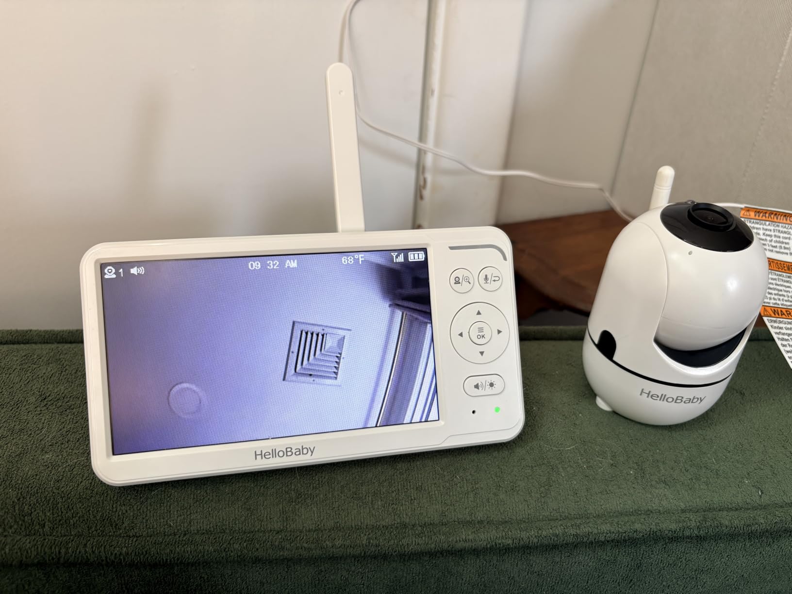 HelloBaby 6'' No WiFi Video Baby Monitor with Camera Audio, 30H Battery | World's First 6