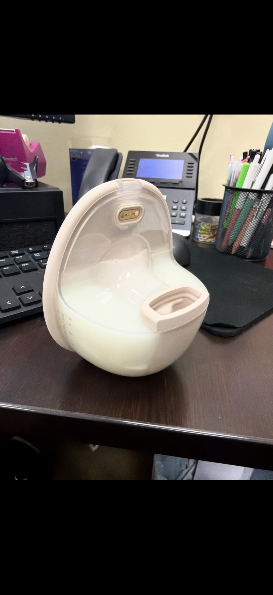 eufy Security Heated Wearable Breast Pump S1, HeatFlow, Hands-Free | HeatFlow, App DIY Rhythm, Powerful 300mmHg, 30% More Output, 46dB Quiet, BPA-Free customer photo 1