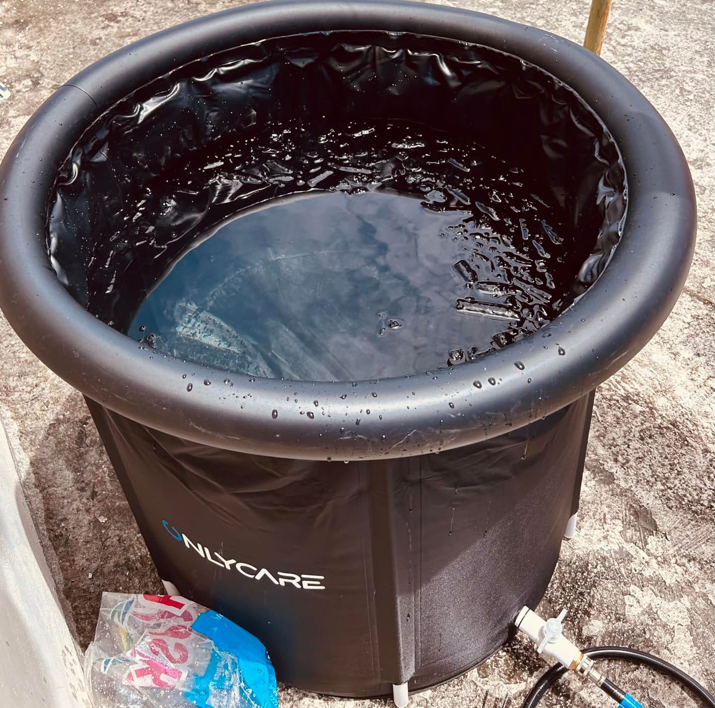ONLYCARE Upgrade XXL 135 Gal Ice Bath Tub for Athletes - Cold Plunge Tub with Cover - Multiple Layered Cold Water Portable Ice Pod for Therapy Recovery at Home Outdoor Gym Use customer photo 2