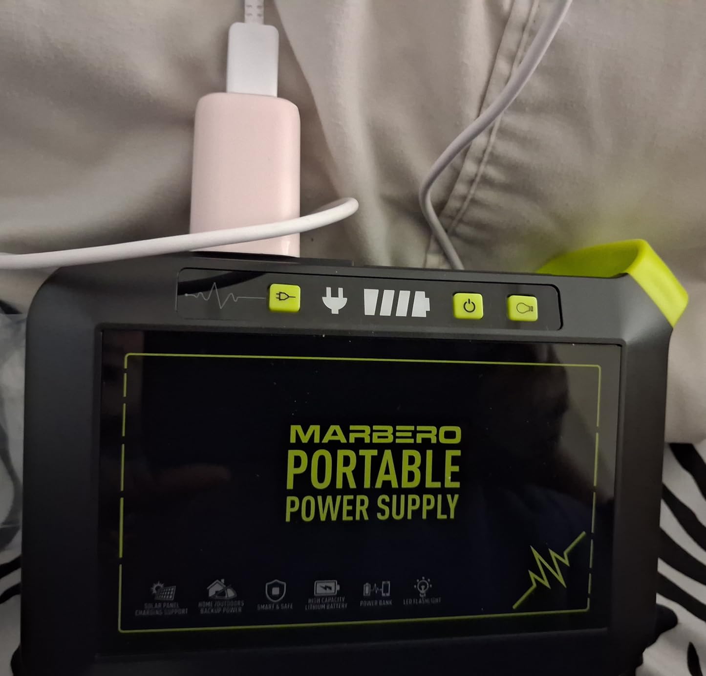 MARBERO 237Wh Solar Generator with Solar Panel Included Portable Power Station 300W Pure Sine Wave with Foldable Solar Panel 60W Set for Camping Outdoor Hiking Fishing Emergency customer photo 1