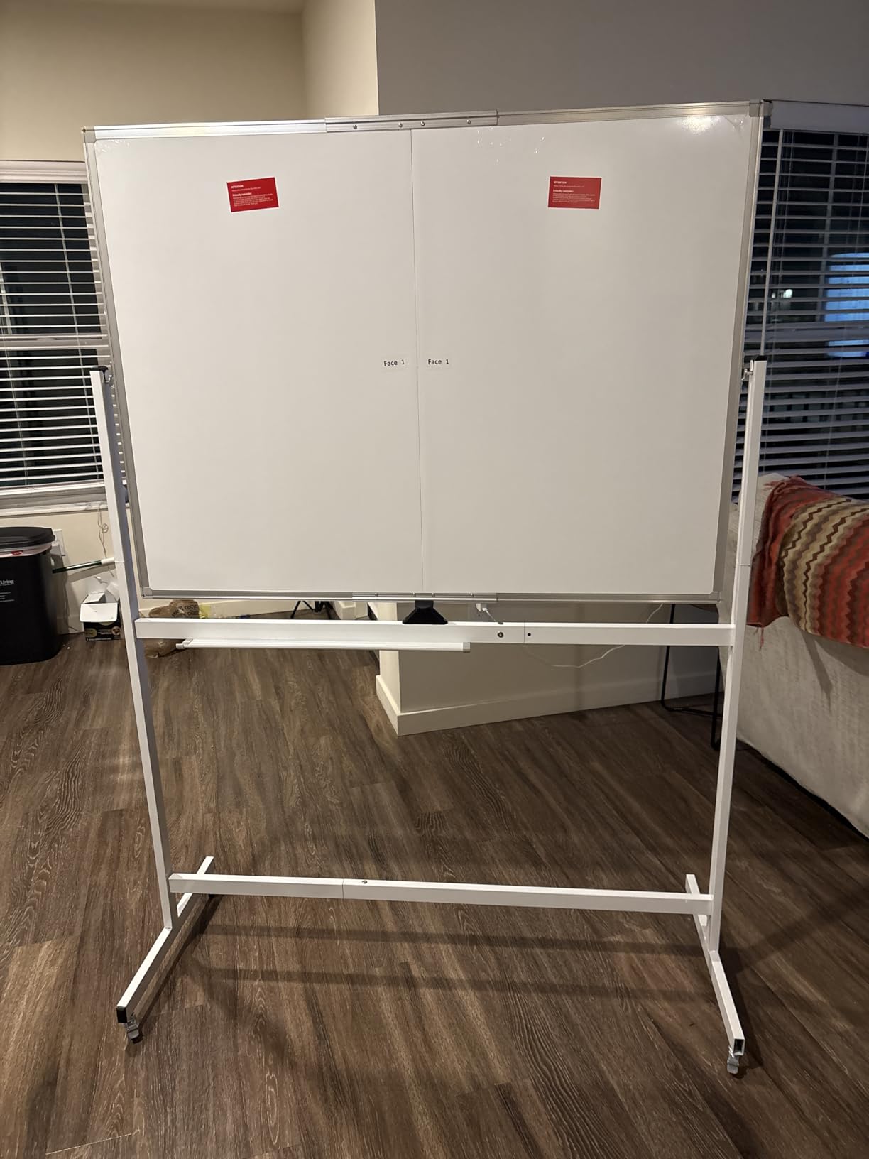 Maxtek Rolling Whiteboard 48 x 36 in Large Magnetic White Board on Wheels | Double-Sided Big Standing Dry Erase Board, Large Portable Writing Surface for Office, School, Home Office, and Homeschool customer photo 1