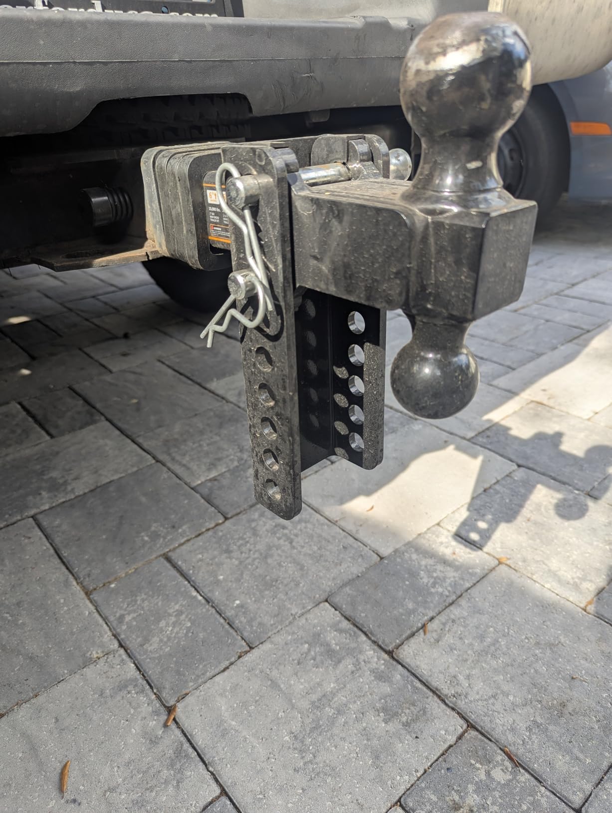 Adjustable Trailer Hitch - Drop Hitch - Tow Hitch with 2 inch Receiver - 6 inch Drop/Rise, 2