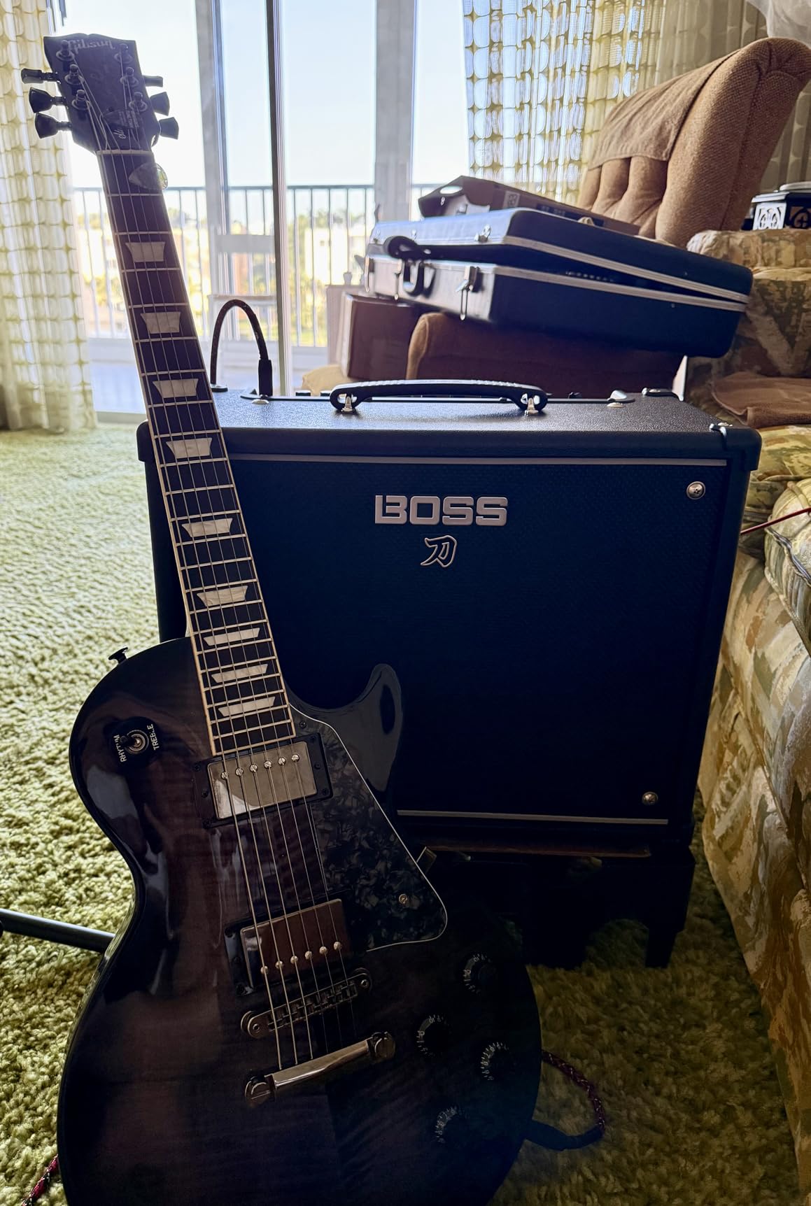 BOSS Katana-50 Gen 3 Guitar Amplifier | Compact 50-Watt Combo Amp | Custom 12-Inch Speaker | Evolved Tube Logic Sound | 12 Amp Characters | Onboard BOSS Effects | Advanced Connectivity & More | Guitar practice and performance with 50W output, 1x12 speaker and solid state circuitry customer photo 2