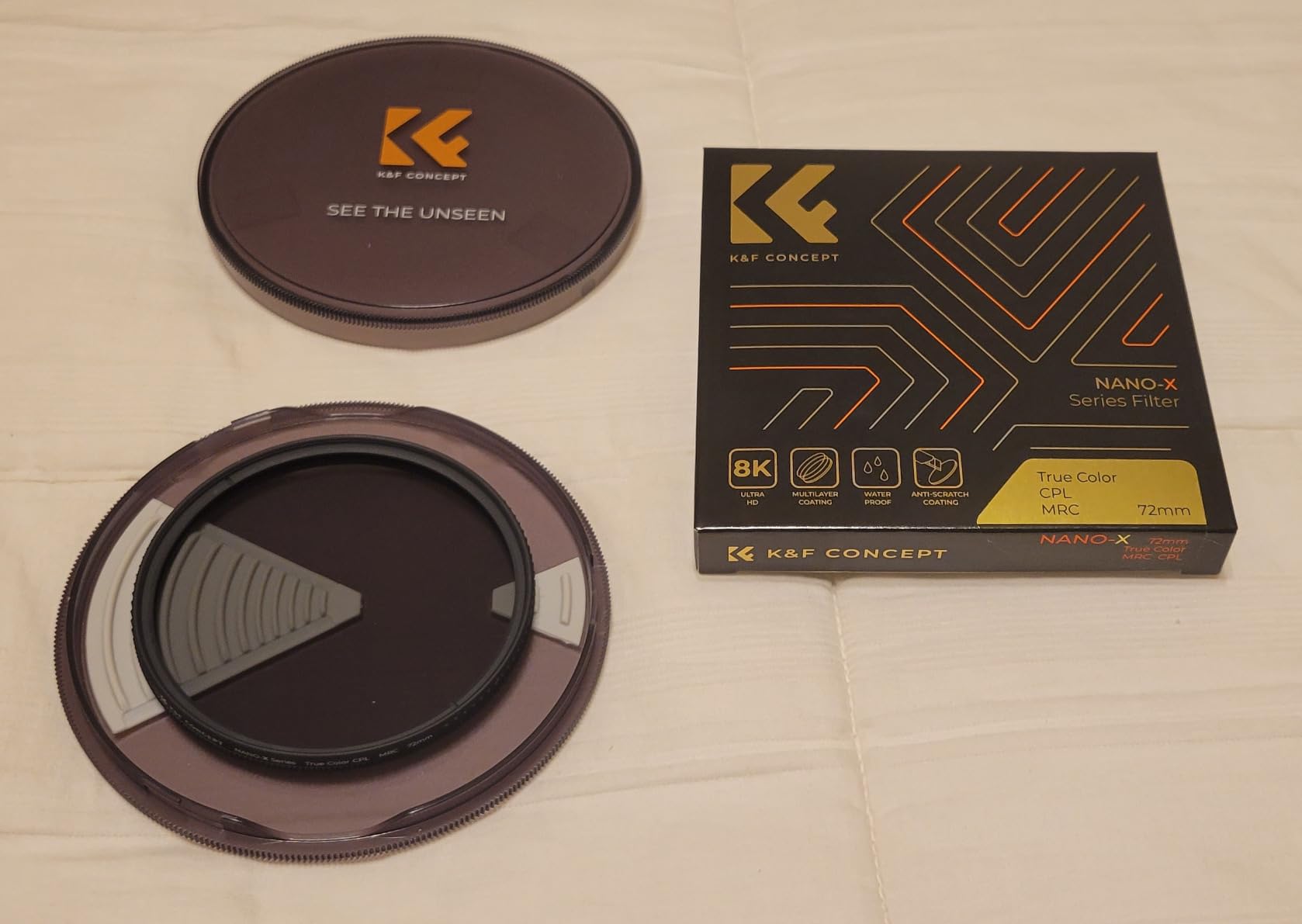 K&F CONCEPT 55mm True Color Circular Polarizing Filter 28 Multi-Coated CPL | Ultra Slim Optical Glass Waterproof Scratch Resistant Circular Polarizer Camera Lens Filter (Nano-X Series) FC702 customer photo 1