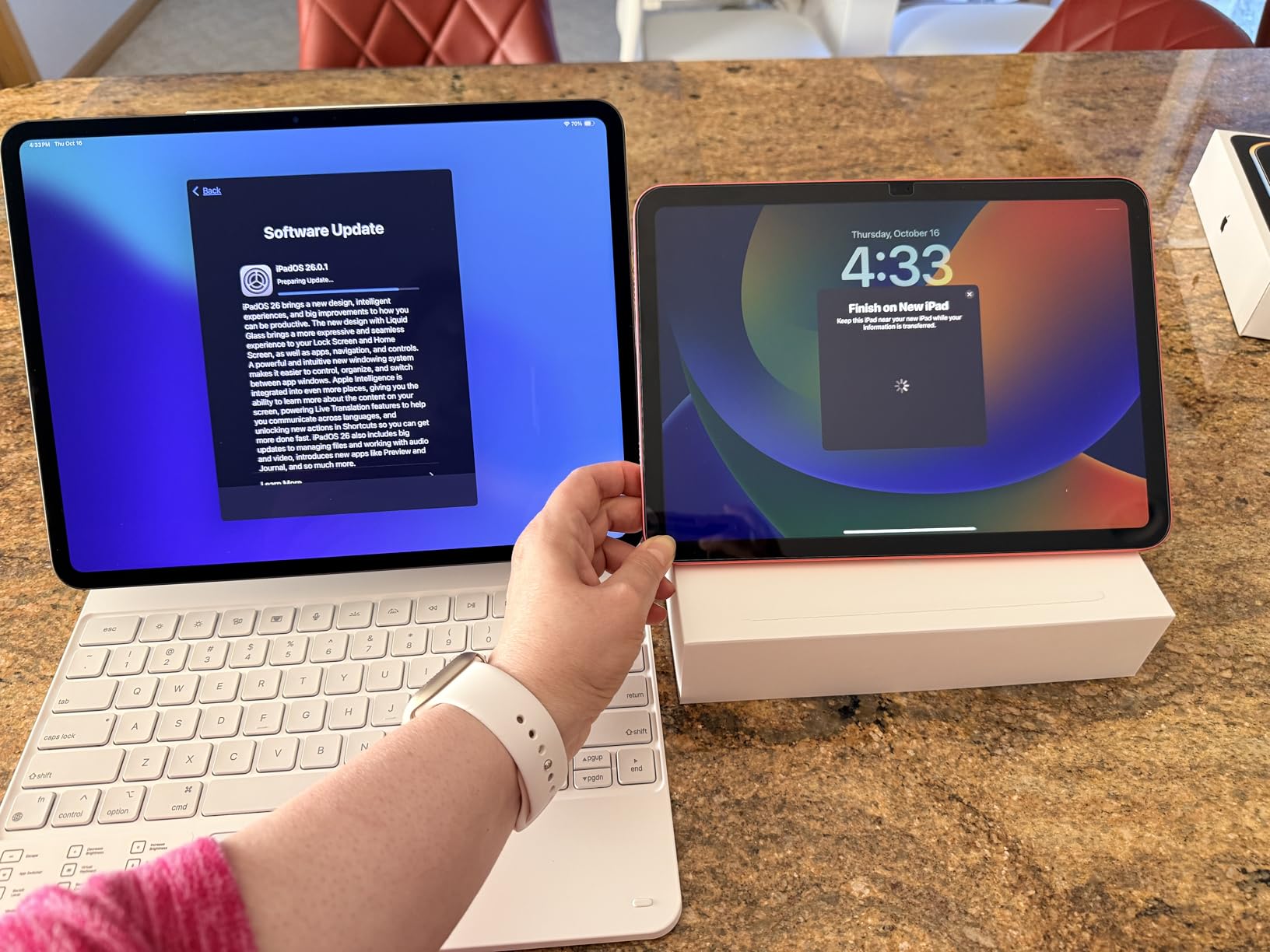 Apple iPad Pro 13-Inch (M4): Built for Apple Intelligence, Ultra Retina XDR Display, 512GB, 12MP Front/Back Camera, LiDAR Scanner, Wi-Fi 6E, Face ID, All-Day Battery Life — Space Black customer photo 2