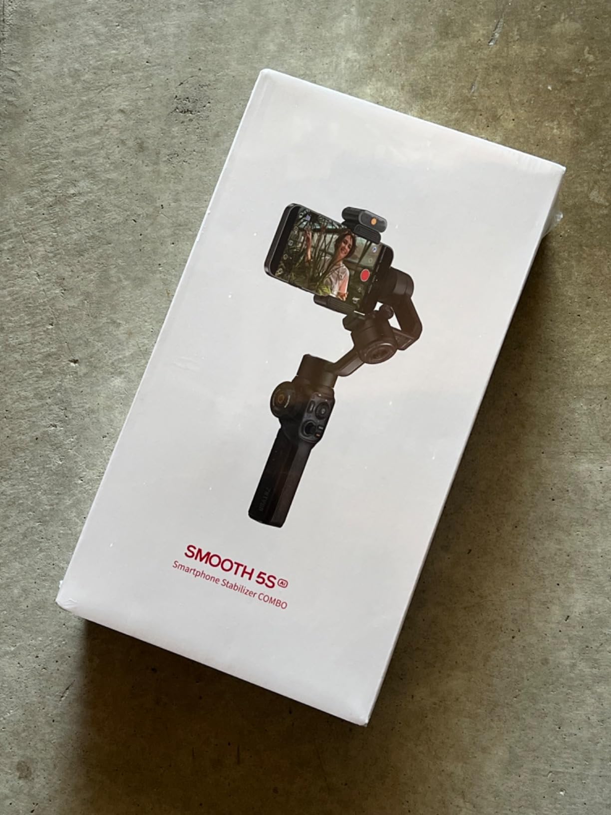 Smooth 5S AI Combo 3-Axis Gimbal Stabilizer for iPhone 15 Pro Max & Android Smartphone Gimbal with AI Tracker, Built-in Fill Light, Tripod, Phone Stabilizer for Video Recording Vlog Filming customer photo 1
