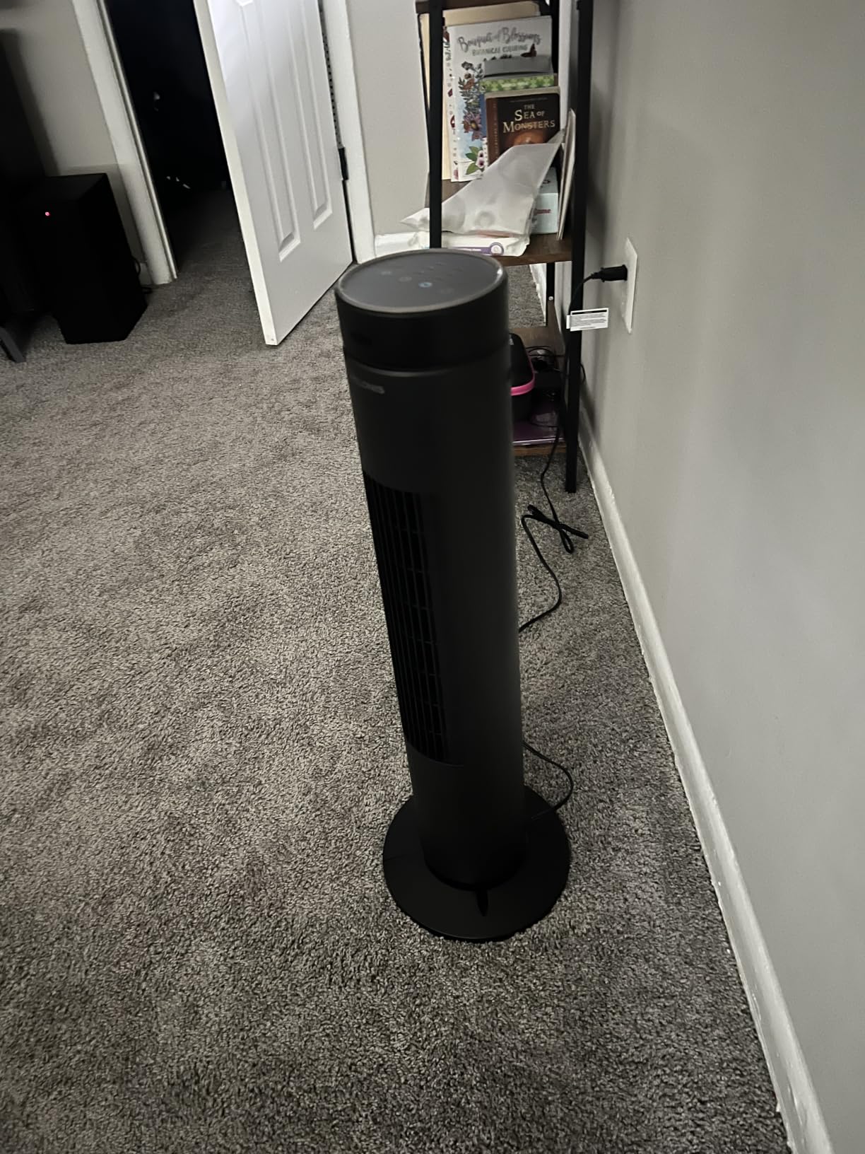 PELONIS 30-Inch Oscillating Tower Fan for Bedroom - 3 Speed, 37dB Quiet Tower Fan with Remote Control and 7-Hour Timer - ETL Certified, Grey customer photo 1