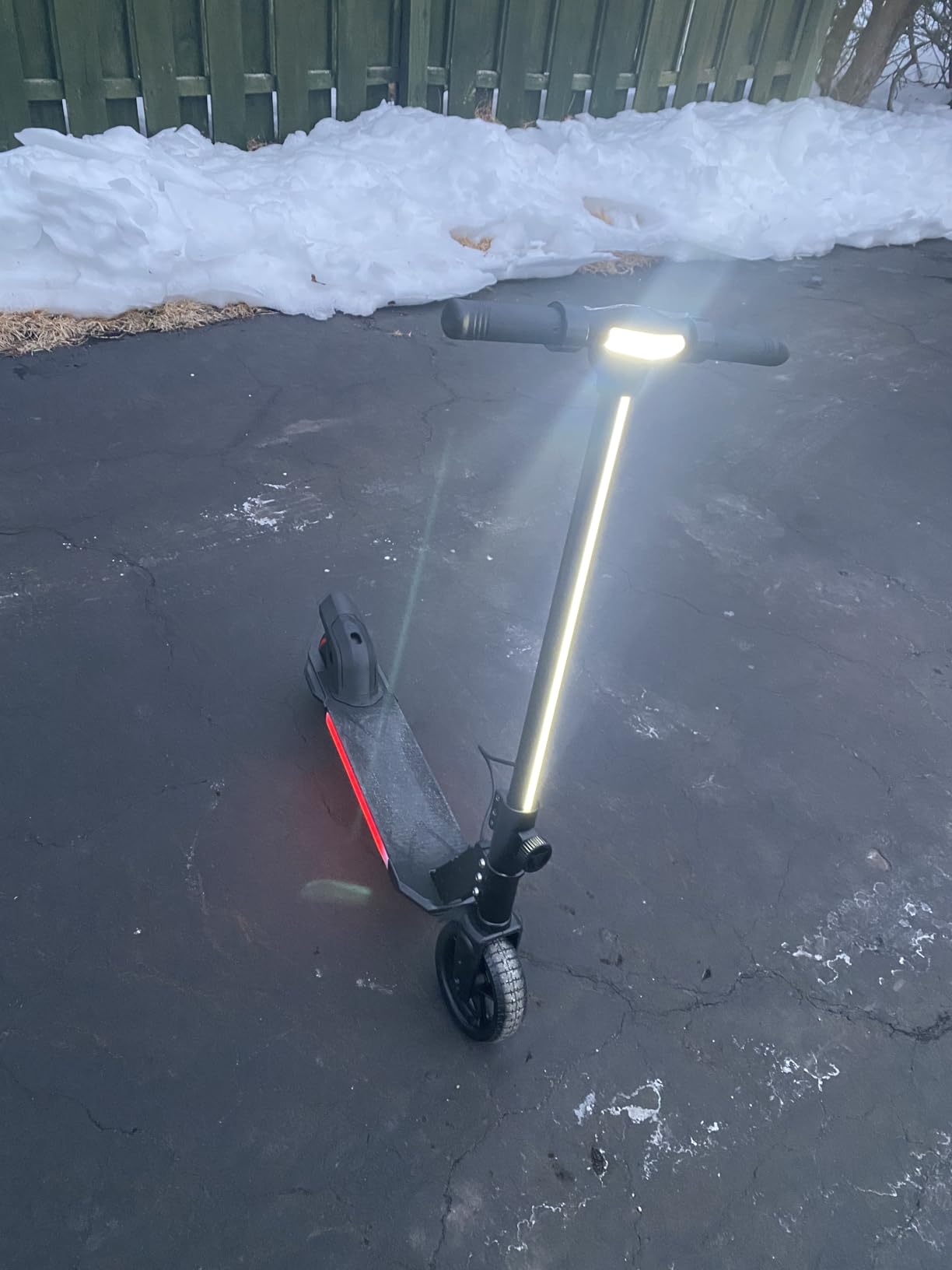 Alumnium Foldable Electric Scooter for Kids, with Bright Front LED Lights, Shining Pedal, LED Display, Dual Brakes 200W Motor Kids Electric Scooter, UL2272 Certified customer photo 1