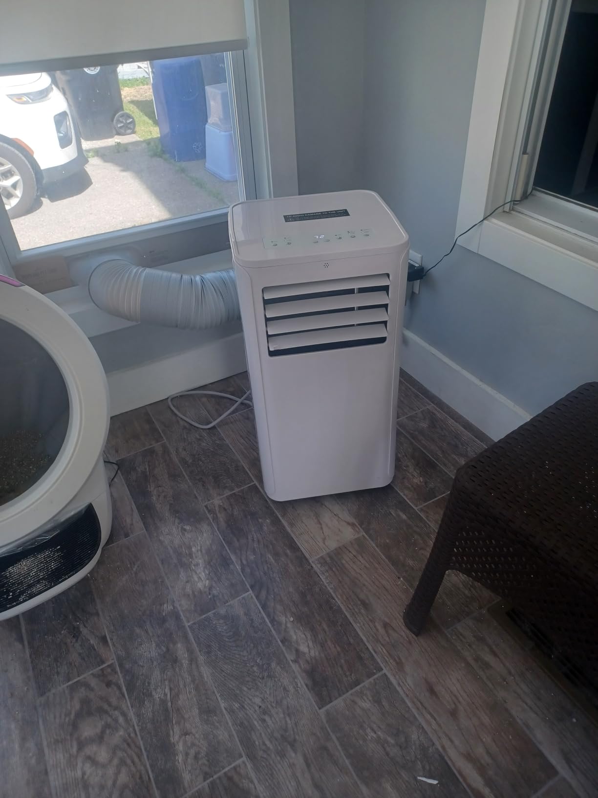 Coolblus 12000 BTU Portable Air Conditioners, 3-in-1 AC Unit Cools Up to 550 Sq.Ft. with Remote Control/Smart Sleep Mode/24Hrs Timer/Window Installation Kit & Filter Cleaning Brush, White-12000BTU customer photo 1