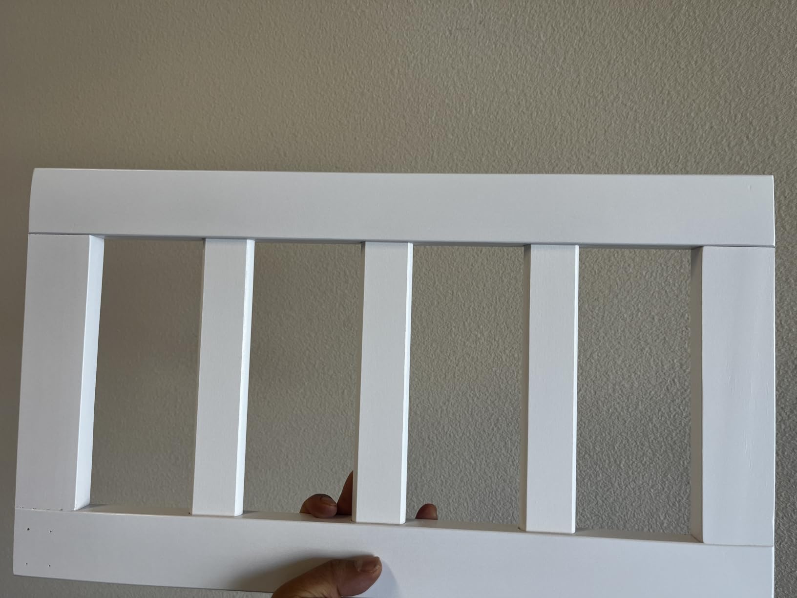 Giantex Twin Floor Bed for Kids, Wood Montessori Bed with Safety Guardrails, White customer photo 1