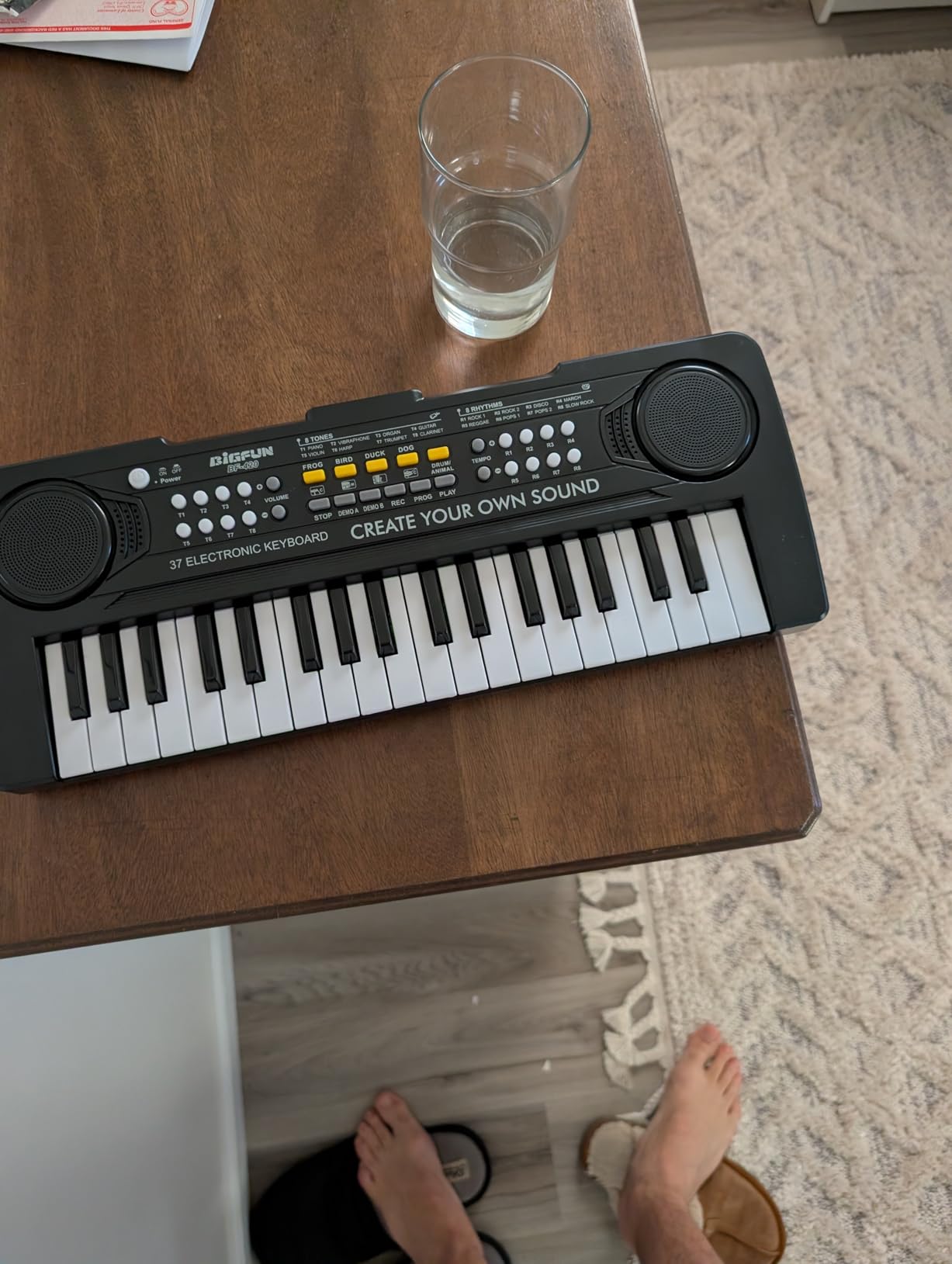 Raimy 37 Keys Electronic Keyboard Piano for Kids 3 4 5 6 7 8 9 Year Old | Early Learning Educational Portable Musical Instrument Toys, Birthday Gifts for Boys and Girls Beginner (Black) customer photo 1