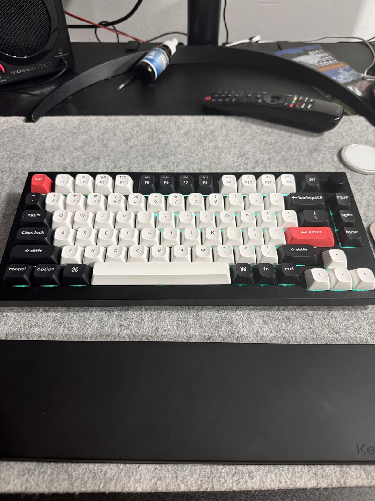 Keychron Q1 HE Wireless Custom Keyboard Rapid Trigger QMK Launcher 2.4 GHz Bluetooth 5.2 with Gateron Double-Rail Magnetic Switch, RGB Compatible with Mac Windows Linux (Hot-swappable) customer photo 1