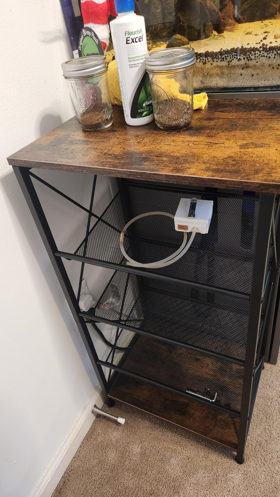 ThreeHio Guitar Pedal Organizer, 5 Tier Tuner Pedal Storage Shelf, Vintage Pedal Board Holder Stand customer photo 1