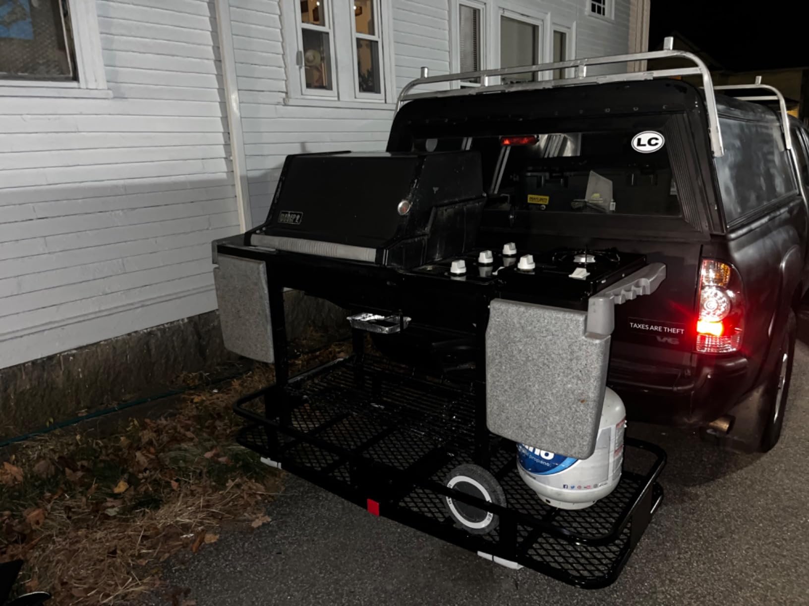 FORWODE 60x20x6 Hitch Cargo Carrier for 2 Inch Receiver, 500LB Capacity Hitch Mount Cargo Rack Carrier, Folding Hitch Cargo Basket with Antirust Coat customer photo 1