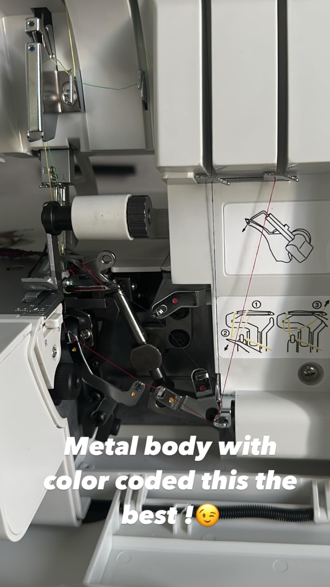 FEIYUE FY505 Serger Overlock Machine, 2/3/4 Thread Capability | Built-in Rolled Hem, Durable Heavy-Duty Metal Frame, Adjustable Differential Feed customer photo 1