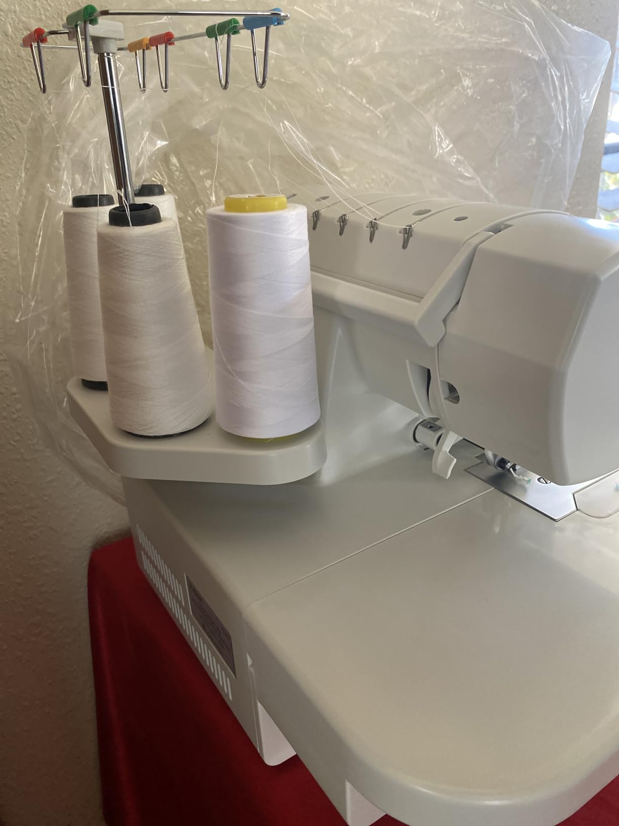 FEIYUE FY505 Serger Overlock Machine, 2/3/4 Thread Capability | Built-in Rolled Hem, Durable Heavy-Duty Metal Frame, Adjustable Differential Feed customer photo 2