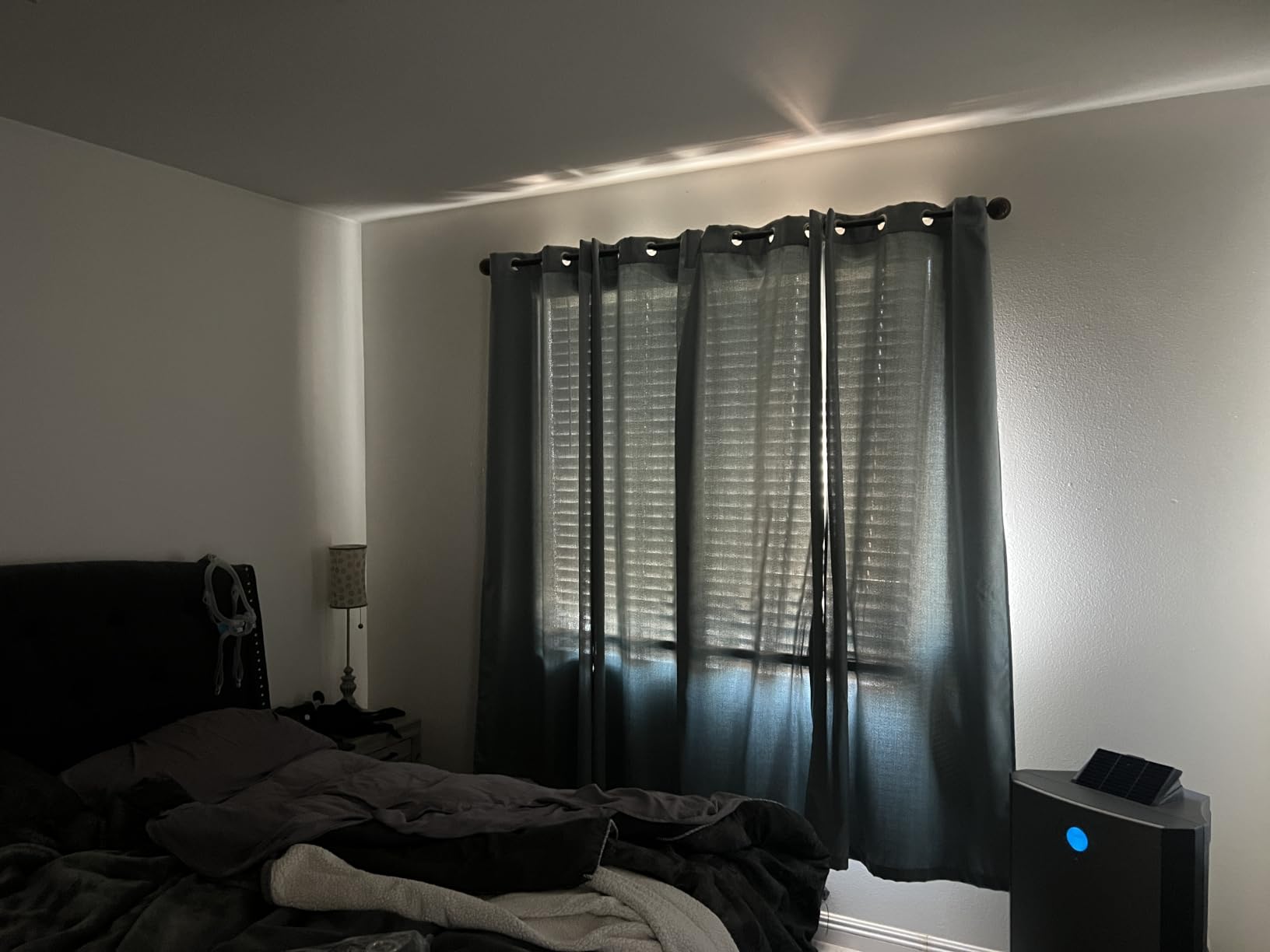NICETOWN Full Blackout Curtains 96 inch Long for Home Theater, Grommet Energy Saving Room Darkening Window Treatment Thermal Curtains Portable Sun Shades for Living Room, W52 x L96, 2 Panels customer photo 1