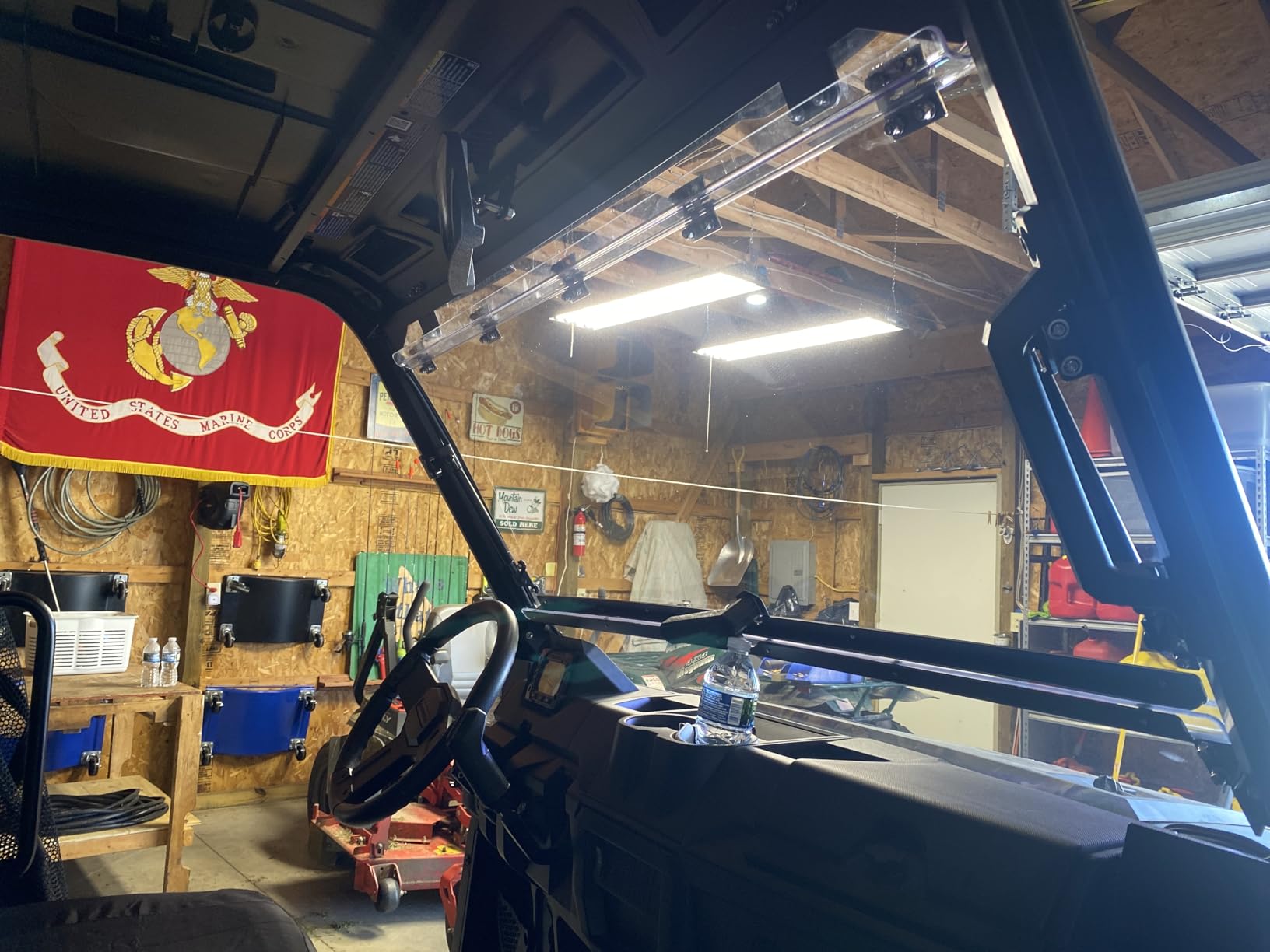 Flip Windshield Compatible with Polaris Ranger XP 1000 / Crew 1000 (2017-2026) XP 900 PC Front Full Window with Gas Struts, Hard Coated Scratch Resistant, Rattle-Free, Work with Grab Bar customer photo 2