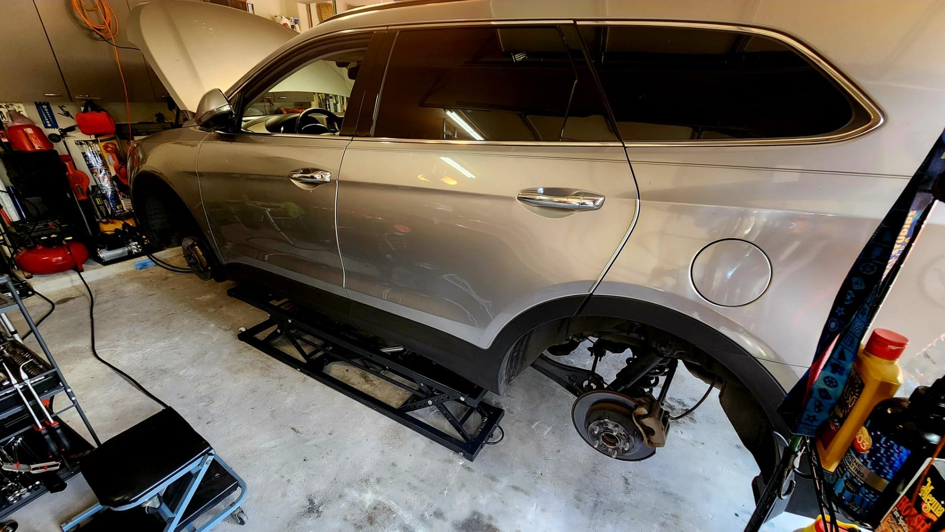VEVOR Portable Car Lift - 7,000 LBS Capacity, 26.8
