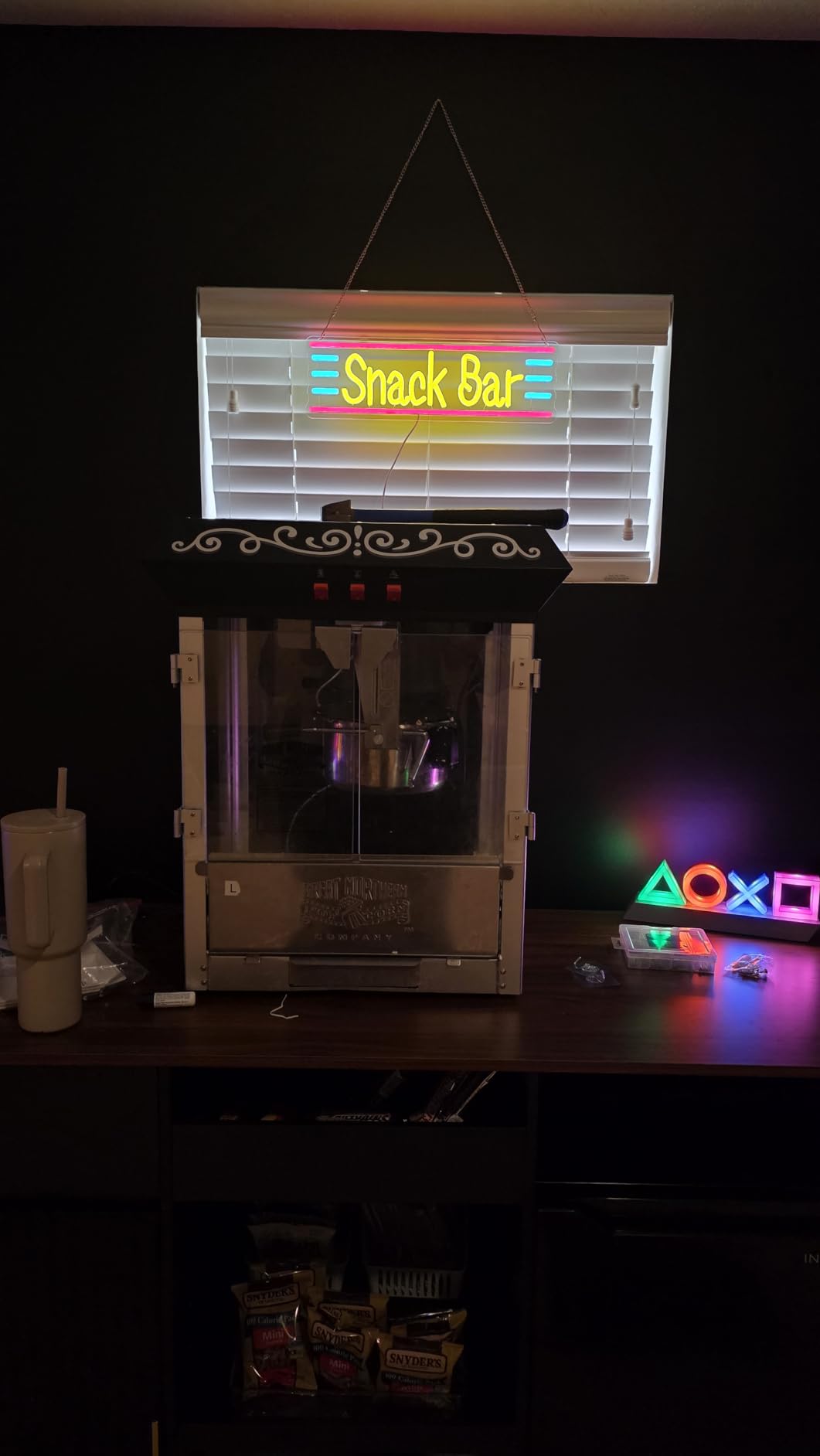 Snack Bar Neon Sign Dimmable Bar Neon Light for Wall Decor USB Powered Led Business Shop Light Up Sign for Candy Cake Coffee Store Home Decor(16.1 * 4.9 In) customer photo 2