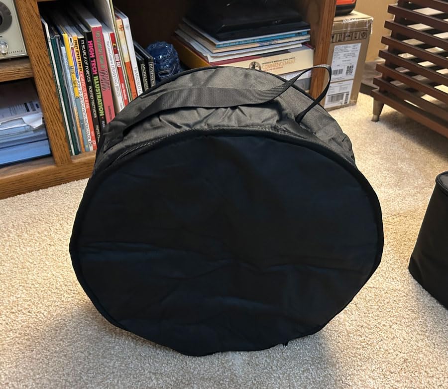 5-Piece Drum Case Set - Padded Drum Bags for 22