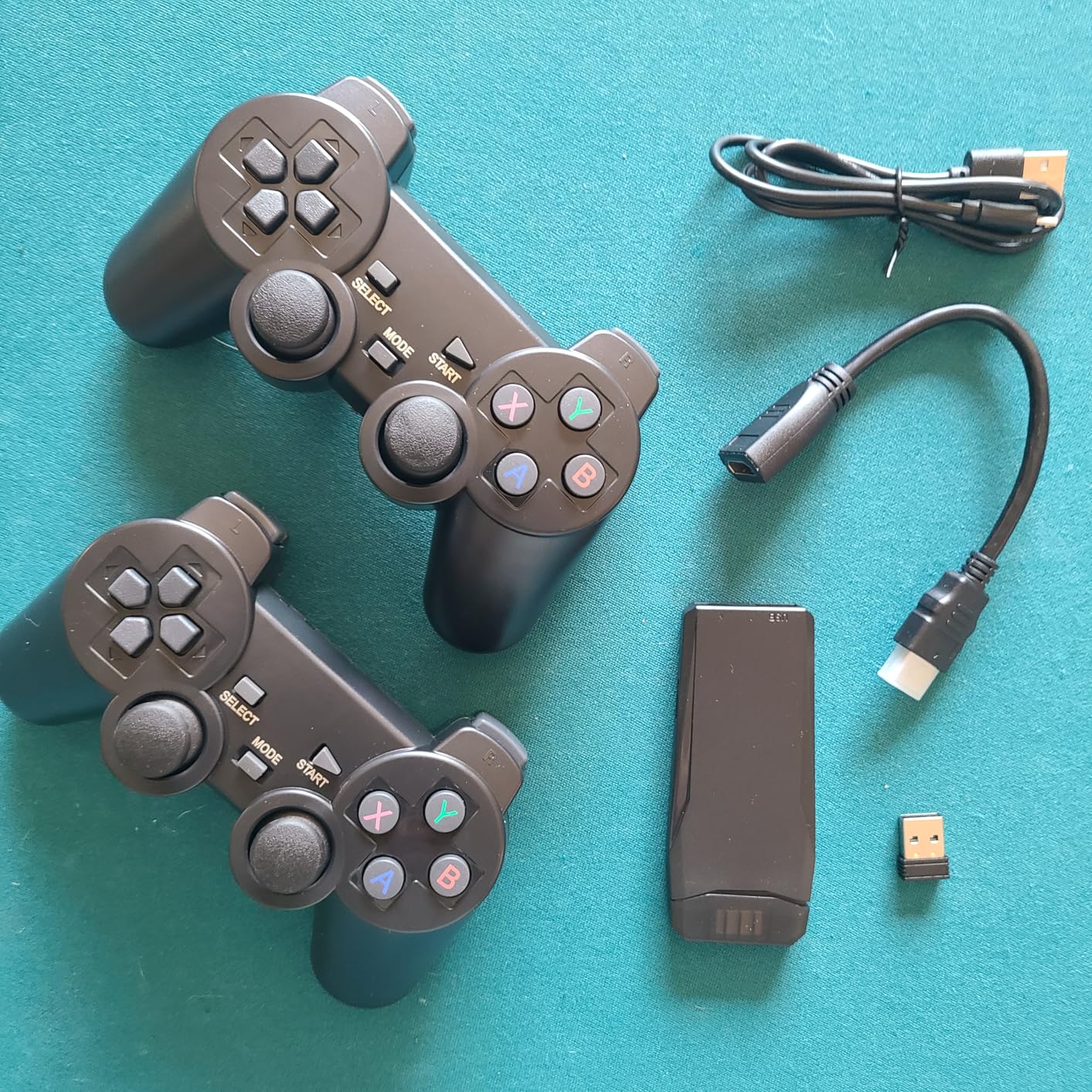 2026 Newest Retro Game Console, 20000+ Games Wireless Home Arcade for TV, HDMI Plug & Play Video Game Stick 64G with 2.4G Dual Controllers, Dual TV Output - Classic Gaming Gift for Kids & Adults customer photo 1