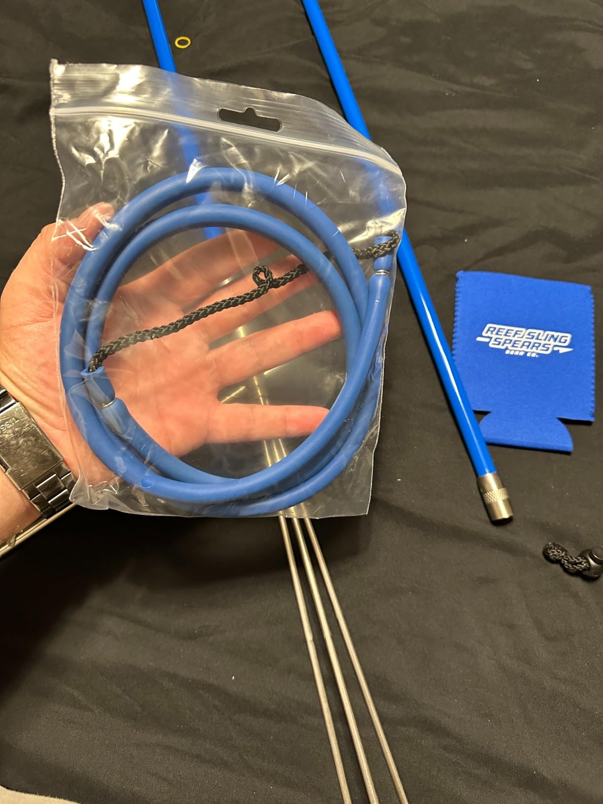 Hawaiian Sling Fishing Spear Set - Travel Fiberglass Pole Spear Harpoon for Spearfishing with 3 Prong Paralyzer Tips 5' - Fishing line Holder and Travel Bag Included for Spear Fishing Equipment customer photo 1