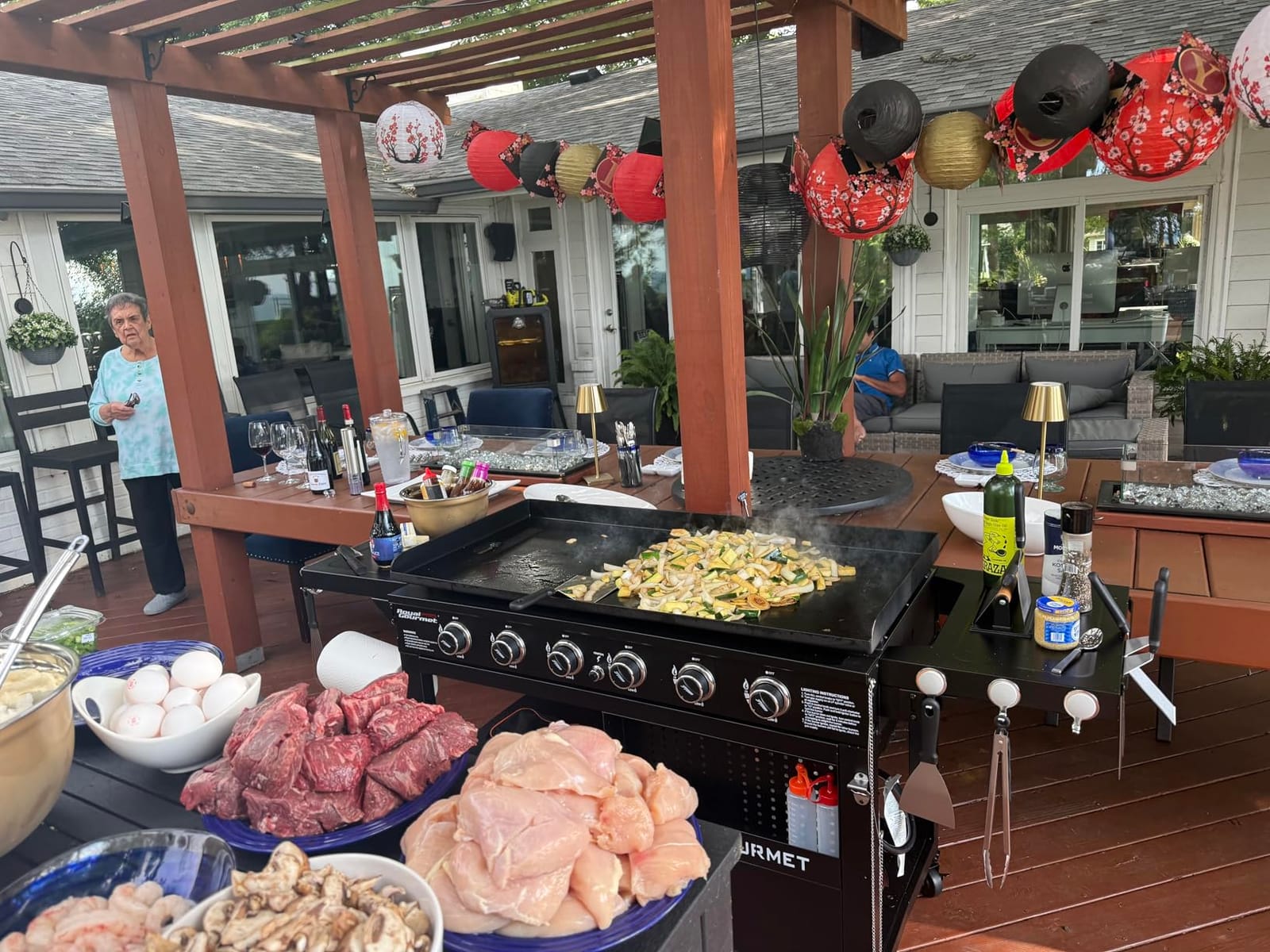 Royal Gourmet GB6000 6 Burner Propane Gas Griddle with Folding Side Tables | 44-Inch Flat Top Gas Grill with Double-Layer Bottom Shelves, 994 Sq. In., 78,000 BTU, for Outdoor Party or Backyard Barbecue customer photo 2
