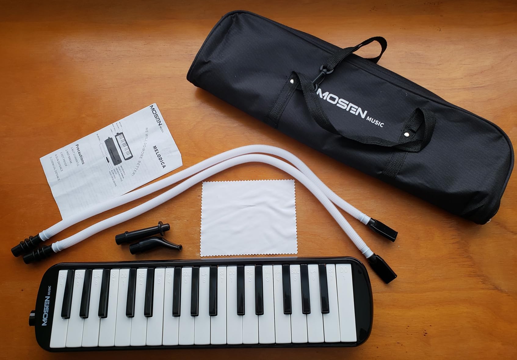 MOSEN 32 Keys Melodica, Soprano Air Piano Pianica Keyboard Instrument, Blue customer photo 2