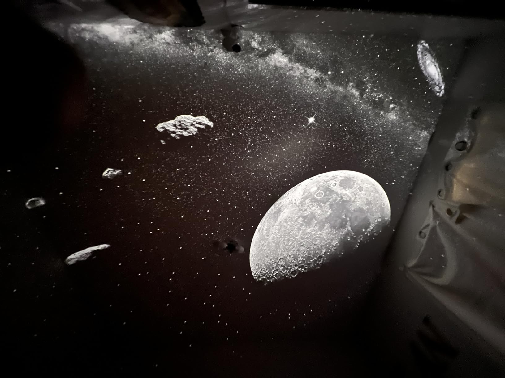 Galaxy Projector, Star Projector Planetarium with 13 Disc for Bedroom Deko | 5K HD Projection, Dynamic Meteor, RGB Ambient Light Strip, Auto Timer, Expandable Slide Set, Gift for Kids & Adults customer photo 1