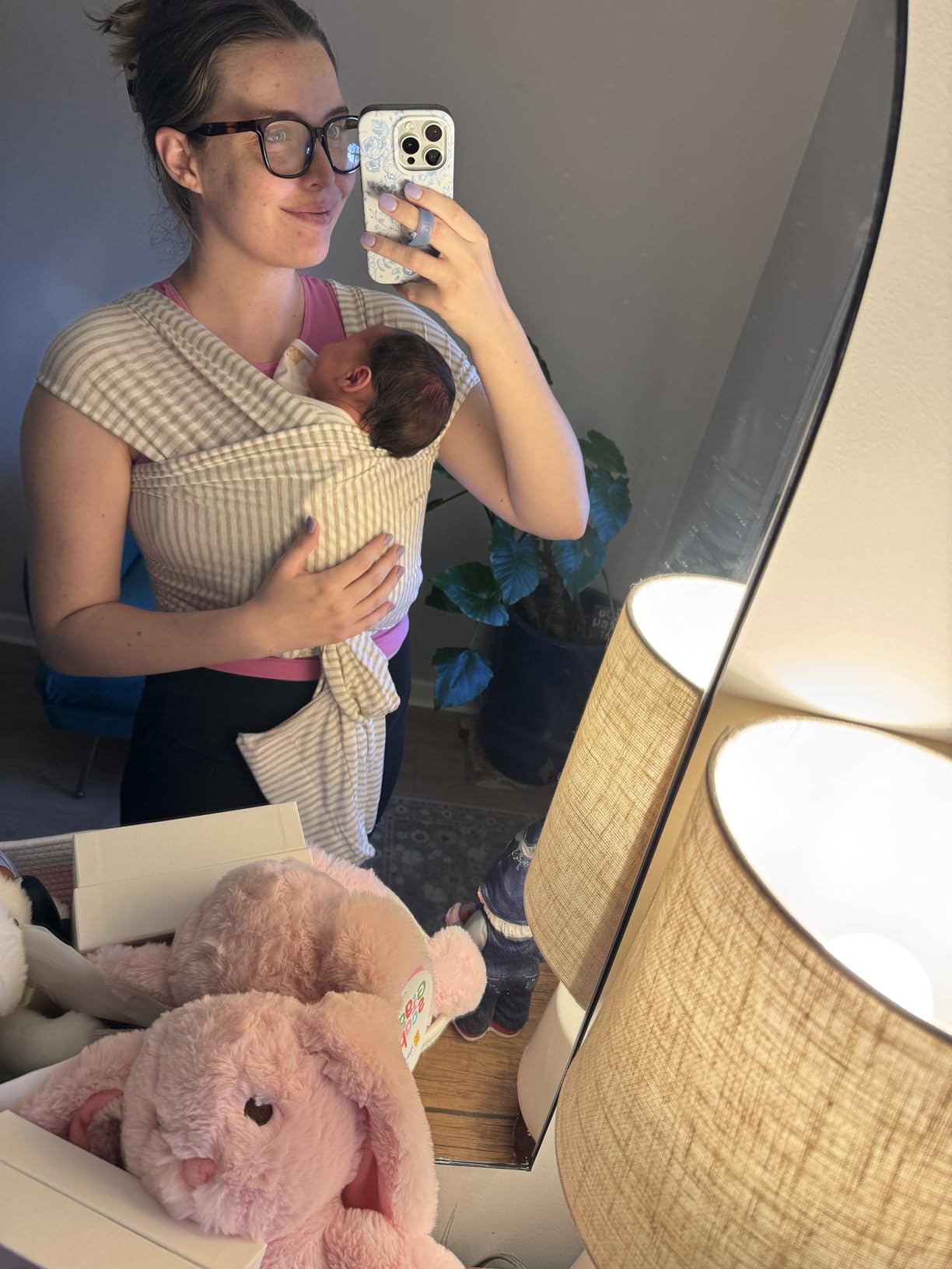 Solly Baby Wrap, Buttery-Soft Baby Carrier Newborn to Toddler 8-25 Lbs., Lightweight & Hands-Free Infant Sling Wrap, Breathable Summer Carrier, Baby Wearing & Postpartum Essential, New Mom Gift, Spelt customer photo 1