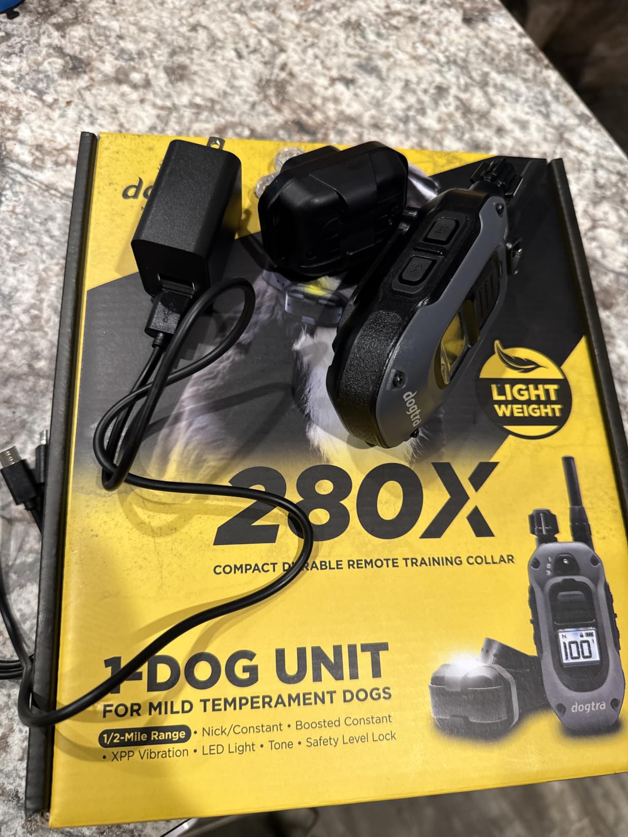 Dogtra 280X E-Collar with Remote [New Edition] 10 lbs+, 1/2 Mile Range, LED Light, 100 Levels of Precise Control for Stubborn Dogs, Waterproof, Boost for Quick Recall, Vibration, Safety Lock & Tone customer photo 2