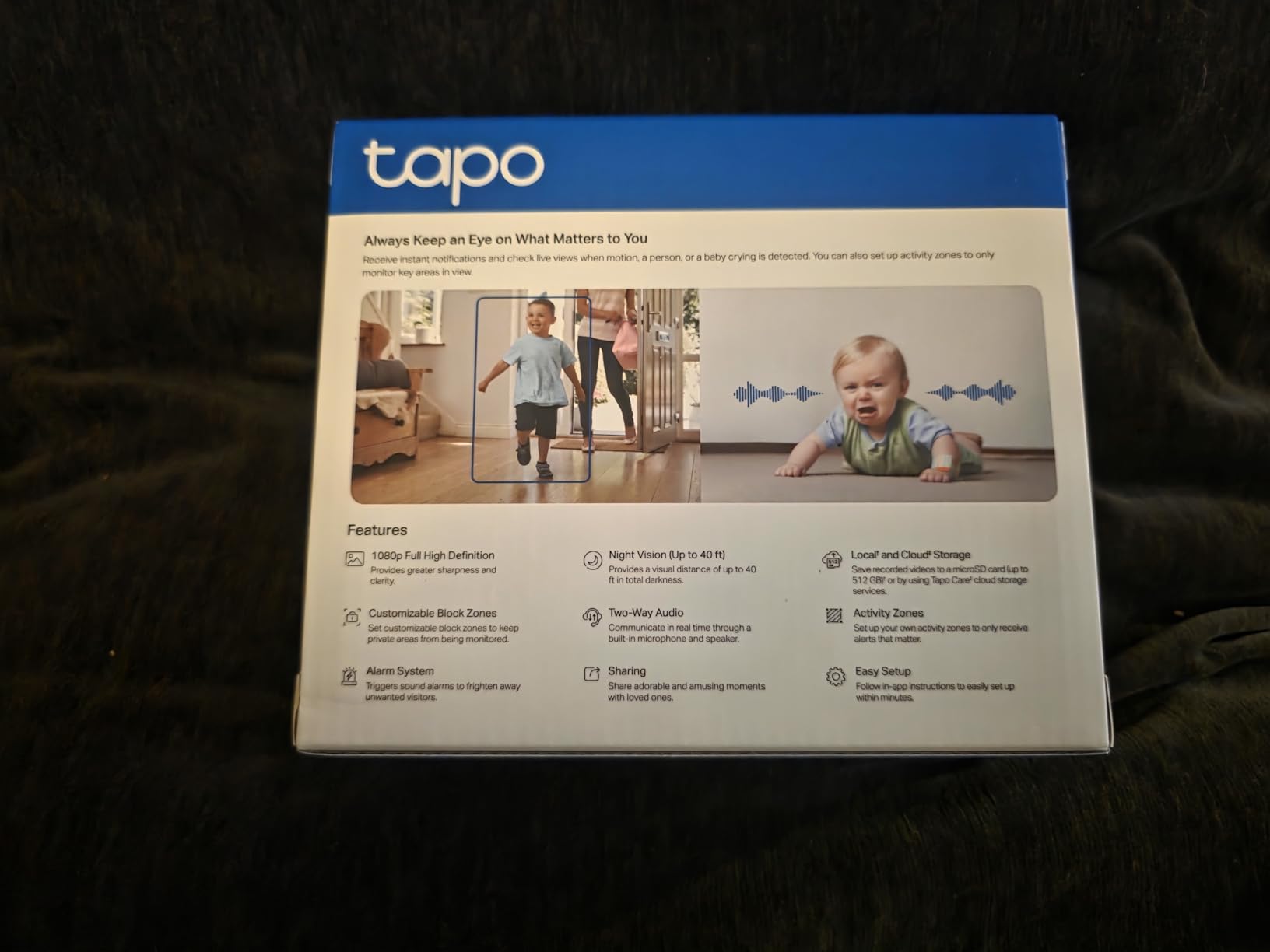 Tapo 1080P Indoor Security Camera, Baby Monitor, Dog Camera, C100(4-Pack) | Motion Detection, 2-Way Audio, Siren, Night Vision, Cloud & SD Card Storage, Works w/Alexa & Google Home, Wired customer photo 1