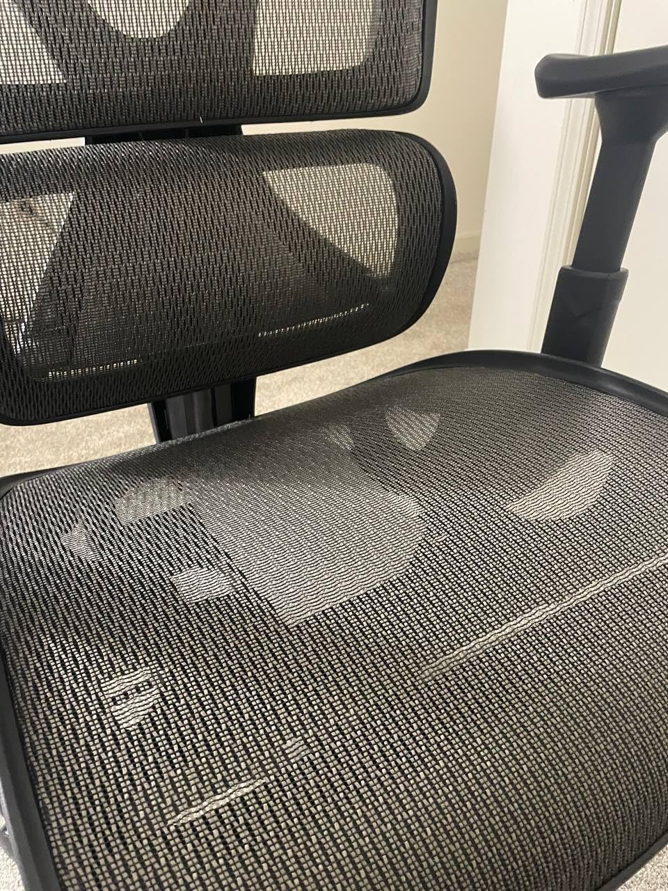 GABRYLLY Ergonomic Office Chair, Big and Tall Mesh Chair with Lumbar Support, 3D armrest - 215° Rotation, Adjustable Headrest & Soft Seat, Durable Computer Chair 350LBS for Work Gaming customer photo 1