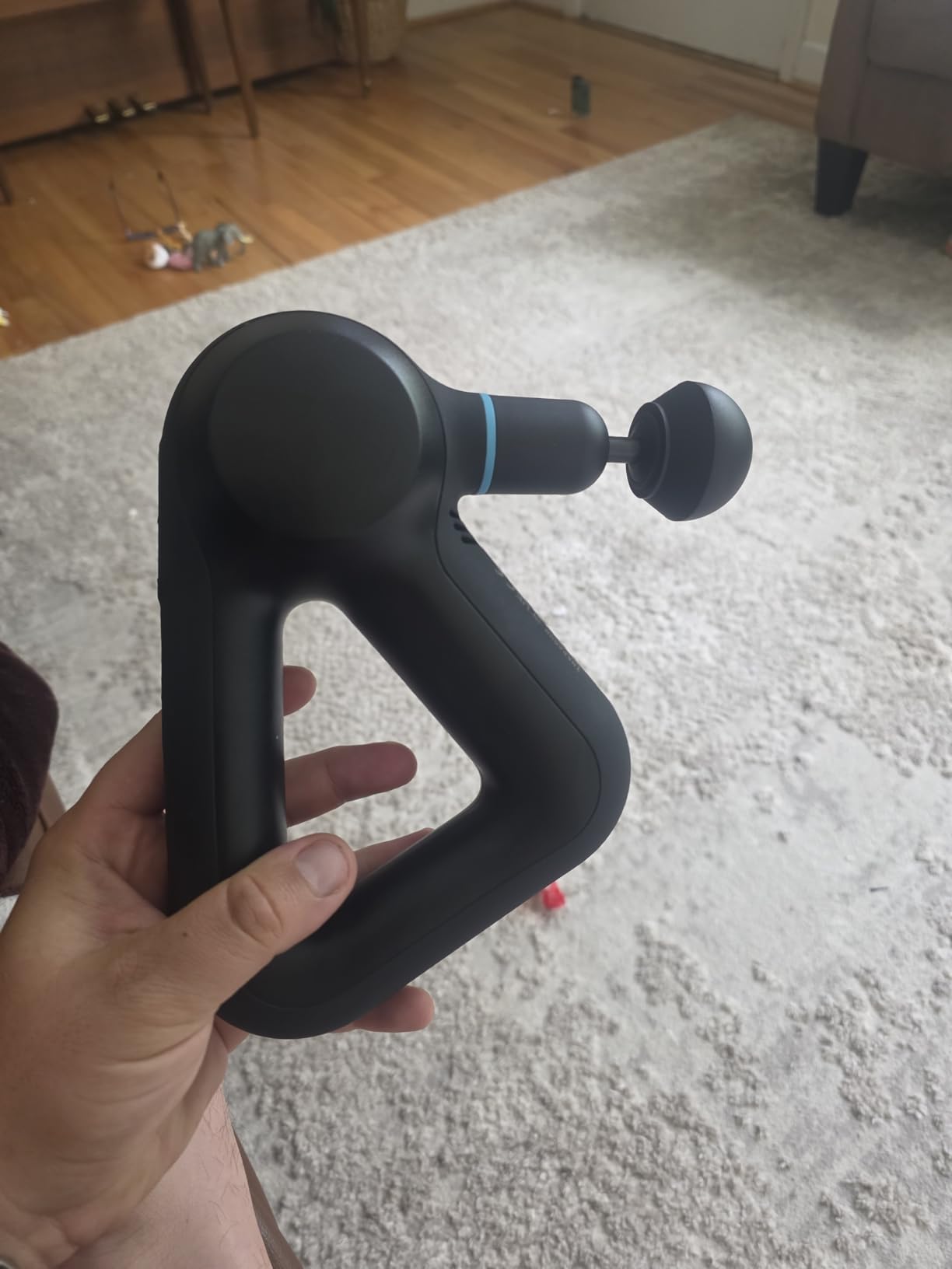 Therabody Prime Plus Heated Deep Tissue Massage Gun | Black | Heated Percussive Massage With 5 Speeds & 3 Heat Levels to Relieve Pain, Loosen Tight Muscles & Speed Recovery customer photo 1