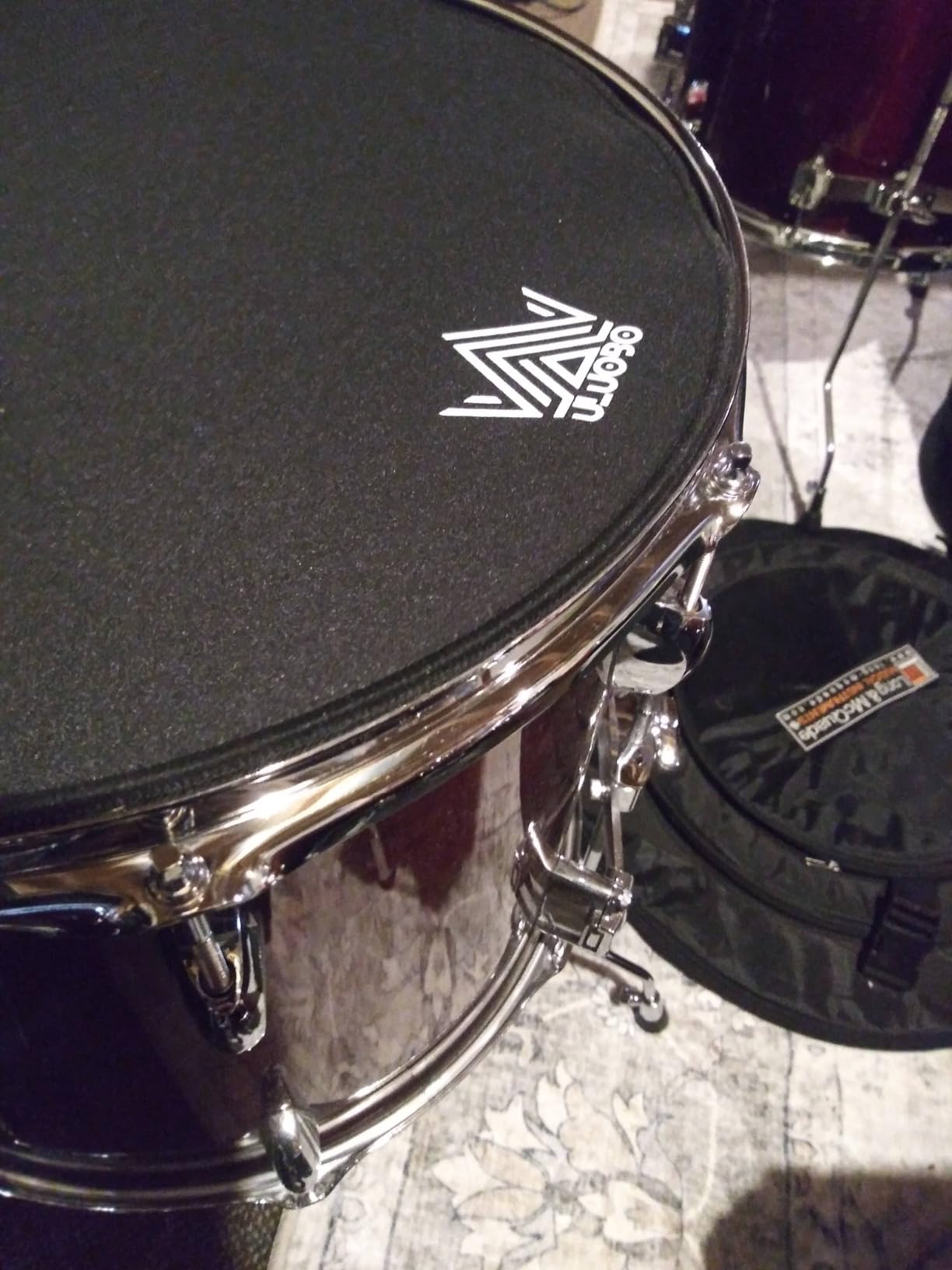 Drum Mute Pads Set 12 Pcs, Silencer Dampening Pads for Drums and Cymbals | Includes drum dampening pads and cymbal mufflers for quiet practice; reduces noise without affecting feel customer photo 1