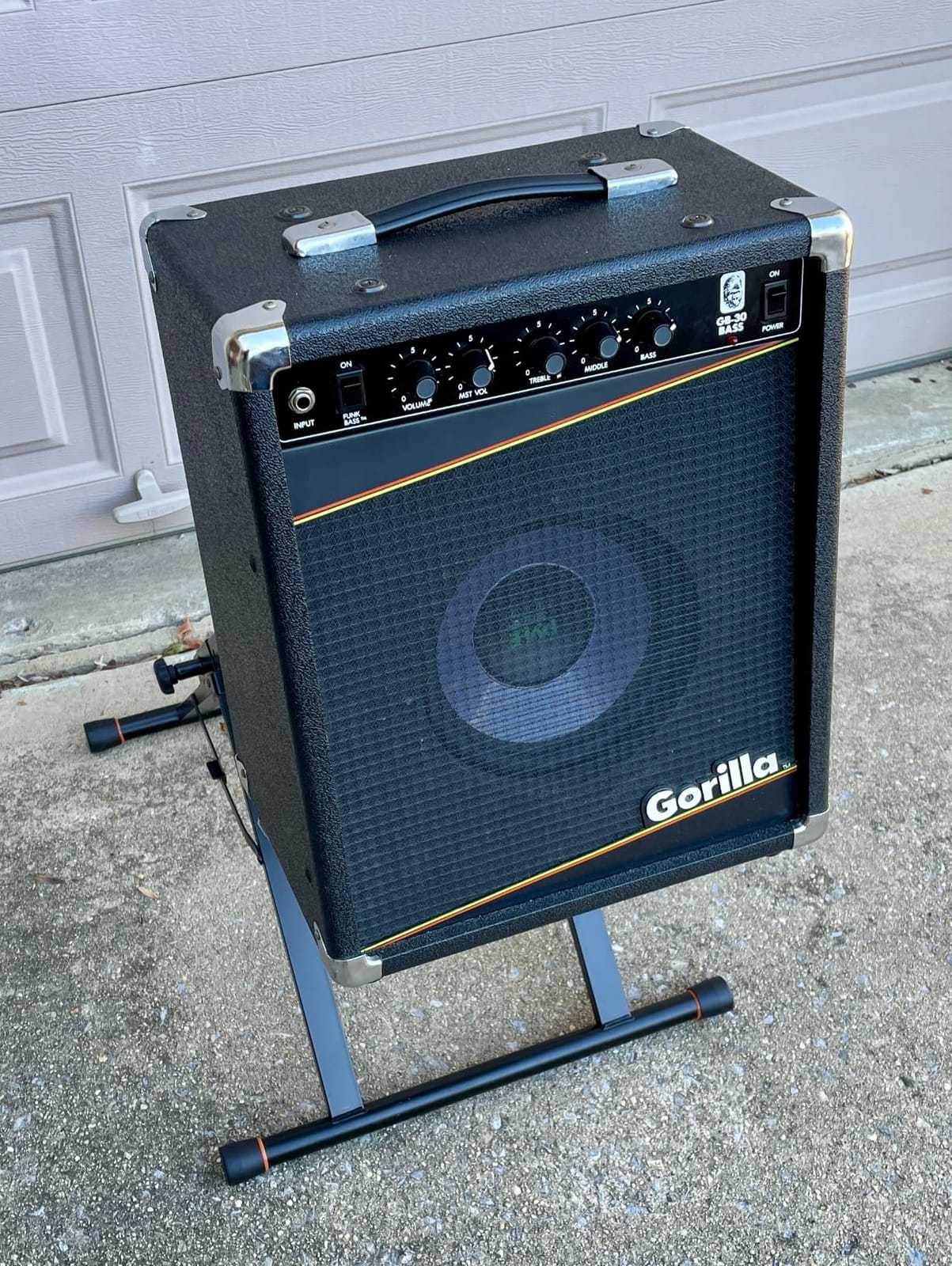STRICH SAT-03 High-Profile Tilt-Back Guitar Amp Stand, Black | Fully collapsible guitar combo speaker stand customer photo 2
