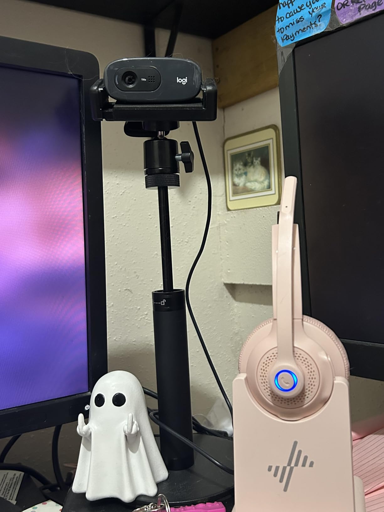 JCWINY Webcam Stand, 28 Inch Web Cam Stand for Desk, Adjustable Webcam Mount Camera Stand for Logitech Webcam C922 C930e C920S C920 C615 C960 C920x BRIO 4K NexiGo N60 and Others customer photo 2