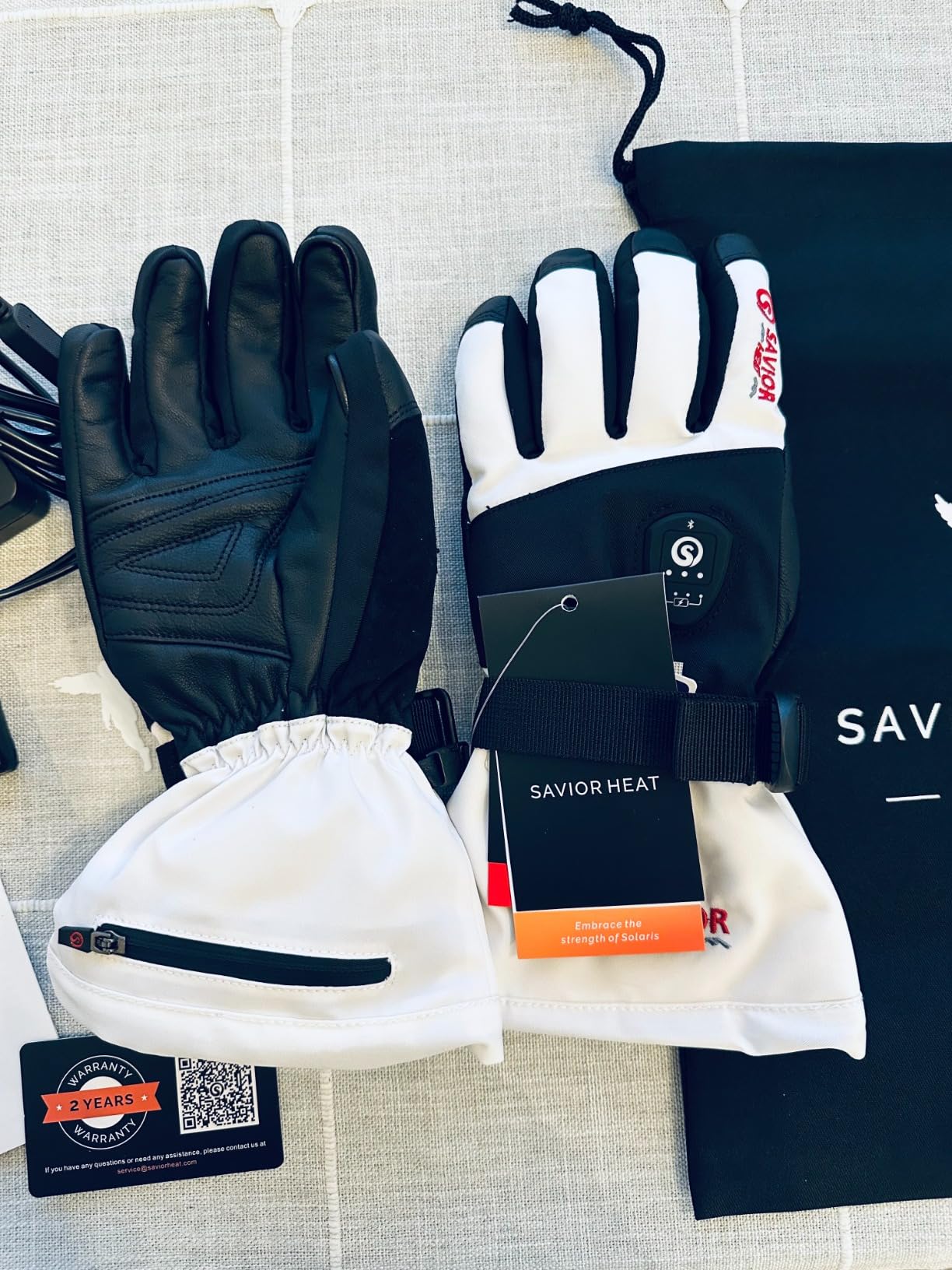 SAVIOR HEAT Heated Ski Gloves 2.0 for Men Women 7.4V 3000mAh customer photo 1