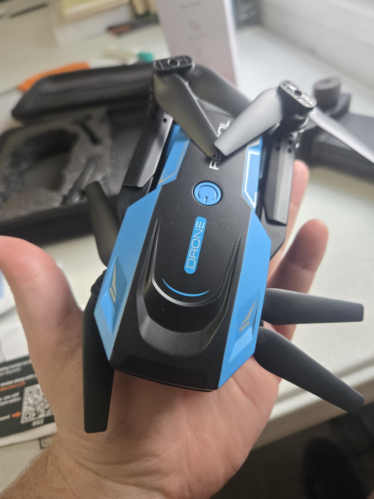 Drone with 1080P Camera - Foldable Remote Control RC Quadcopter FPV Drone | Camera Drone with Gesture Control, 3D Flip, One Key Start, Emergency Stop, 2 Batteries, Toy Drone for Kids Adult Beginners customer photo 1