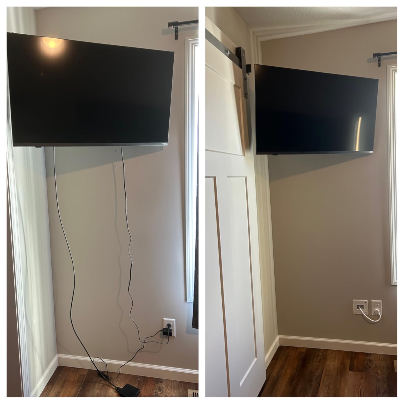 Mount-It! in-Wall TV Cable Concealer Kit with Recessed Power - Triple Outlet, 9ft Cord, and Hand Saw - Easy, Safe Cable Management for Organized TV and Home Theater Setups customer photo 1