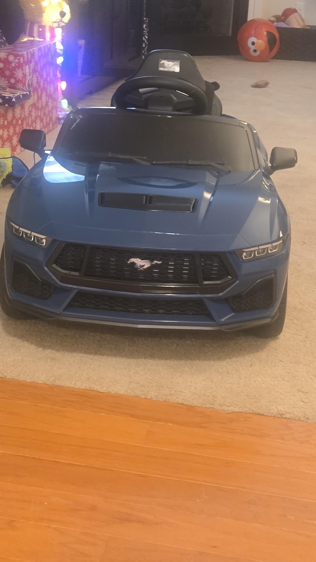 Best Choice Products Kids 12V Electric Ride On Car Officially Licensed Ford Mustang w/Parent Control, LED Lights, 2 Speeds, Bluetooth - Red customer photo 2