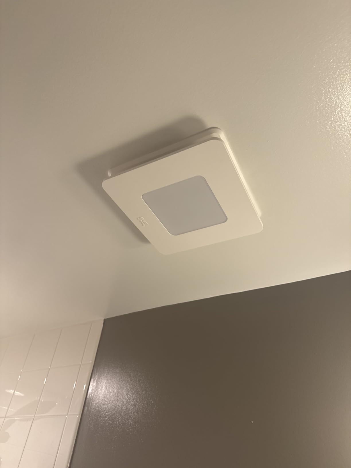 Broan-NuTone Bathroom Exhaust Fan with LED light - Easy Retrofit Without Attic Access, Quiet 1.5 Sones, 80 CFM ENERGY STAR Certified customer photo 2
